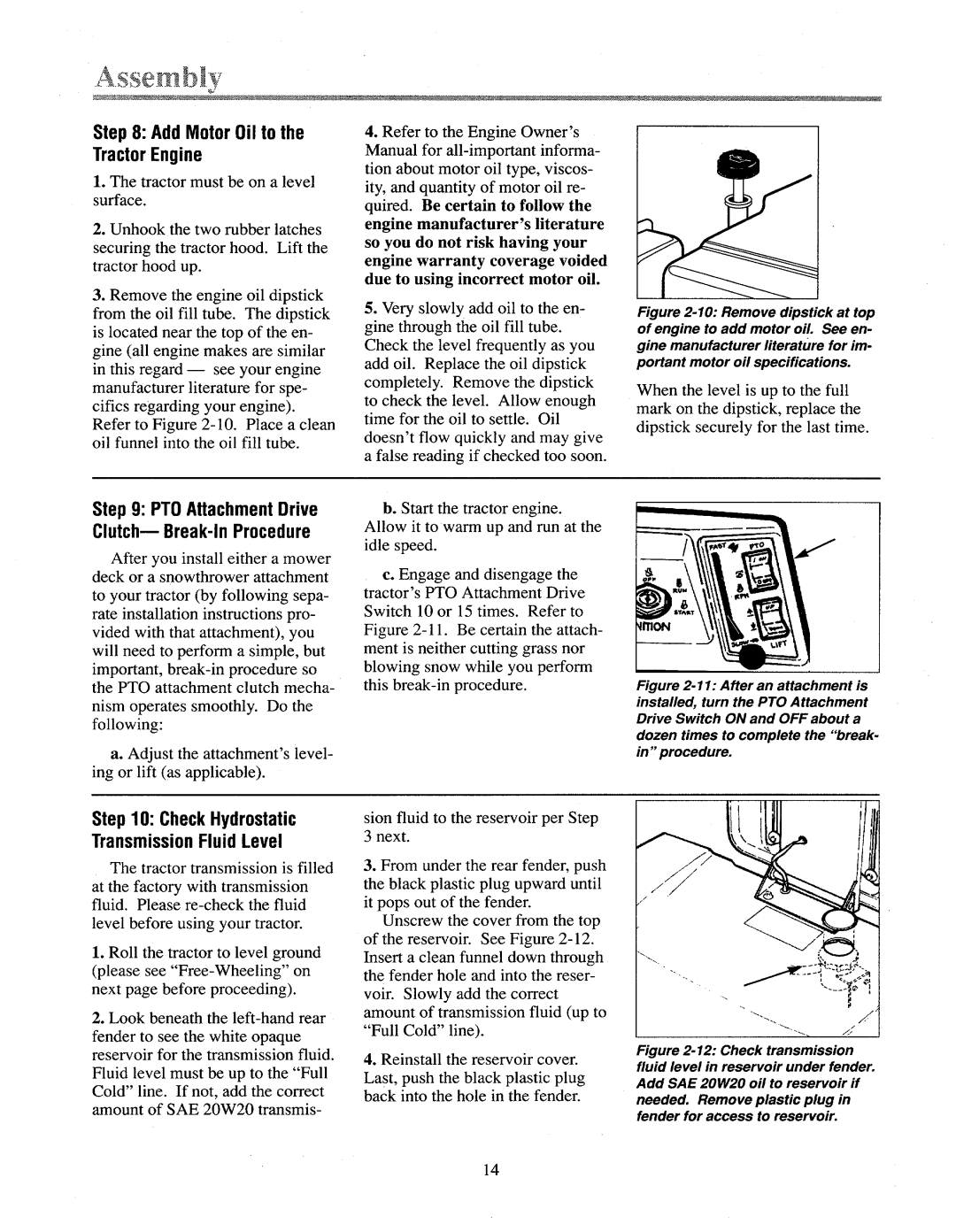 Troy-Bilt 13028, 13027 manual 