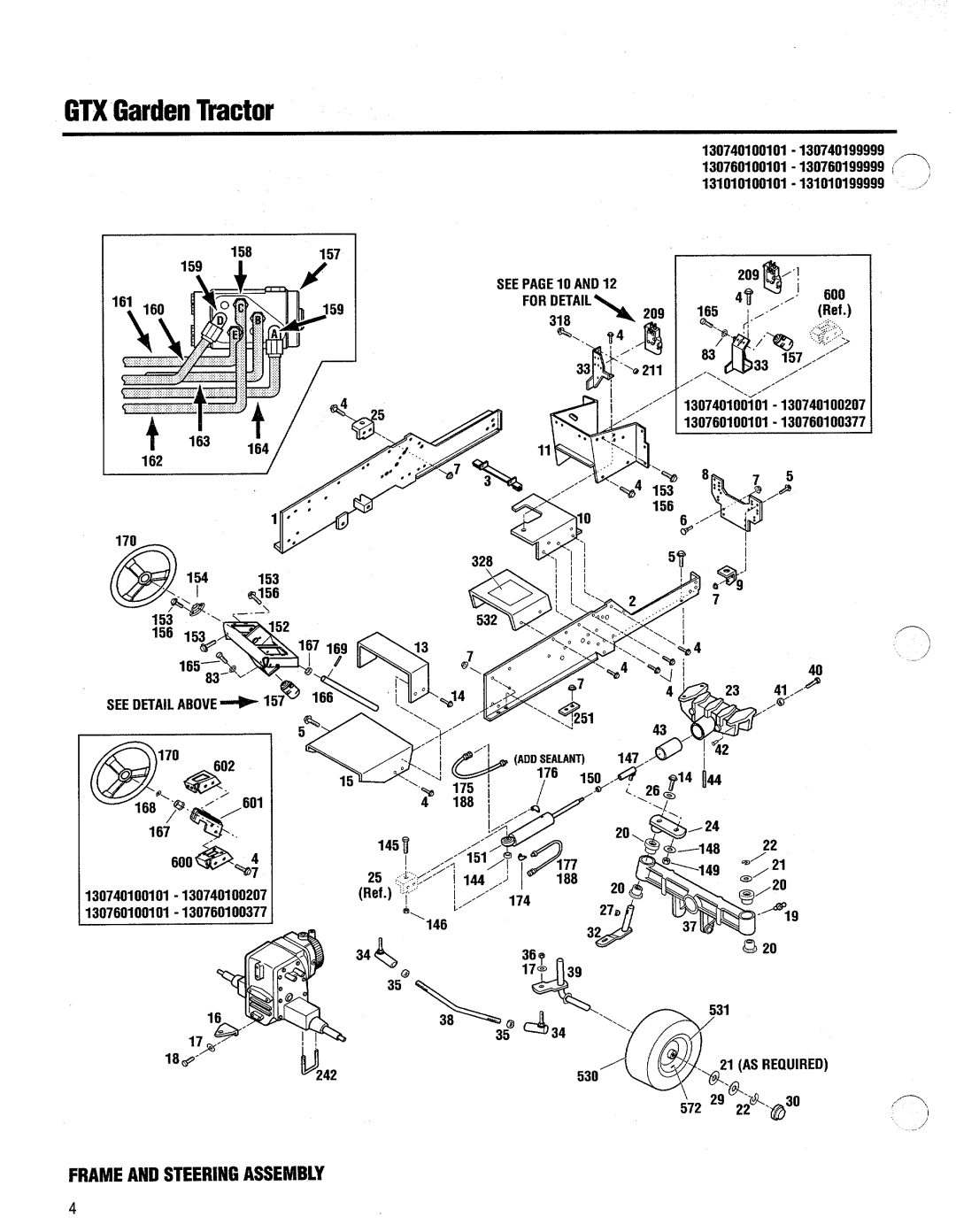 Troy-Bilt 13076-GTX 20 manual 