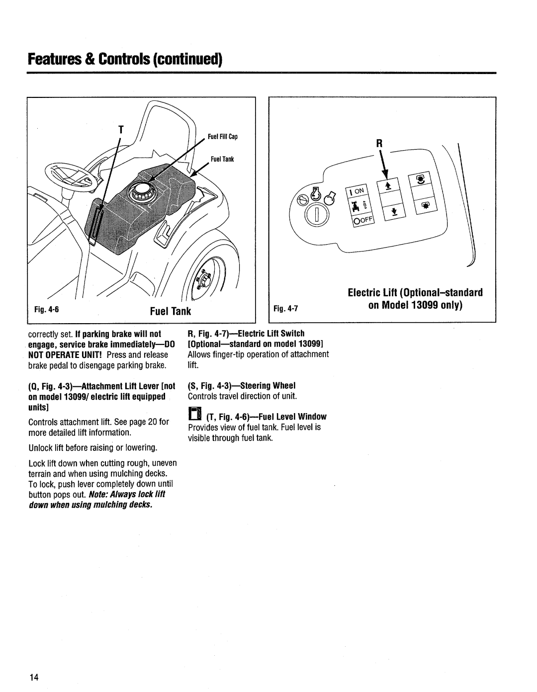 Troy-Bilt 13095, 13099, 13097, 13096 manual 