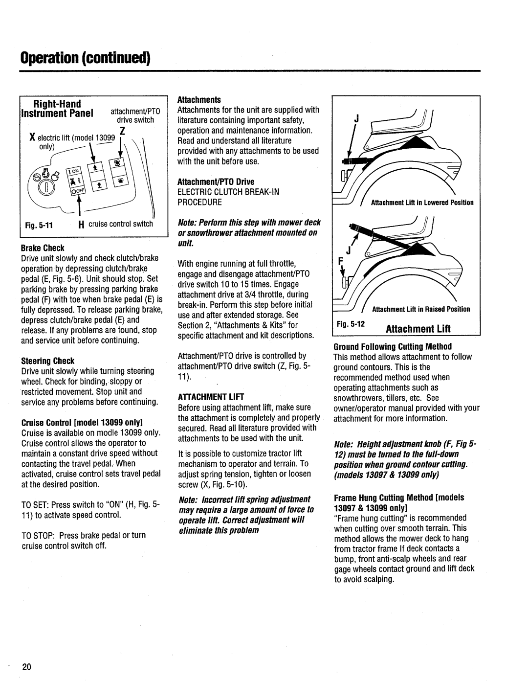 Troy-Bilt 13099, 13097, 13095, 13096 manual 