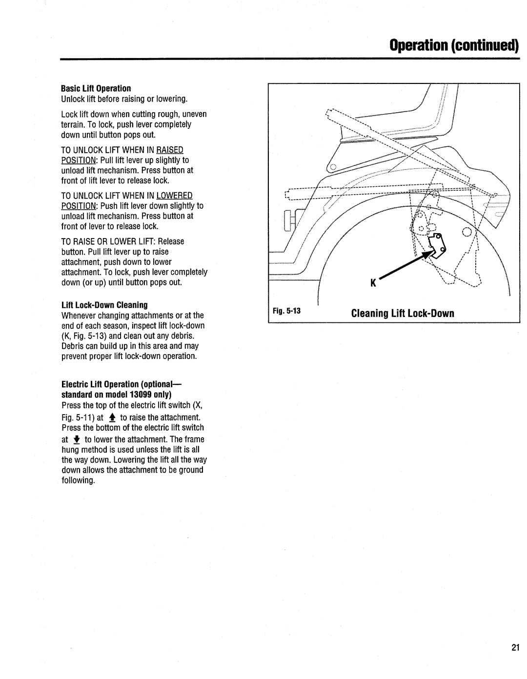 Troy-Bilt 13097, 13099, 13095, 13096 manual 