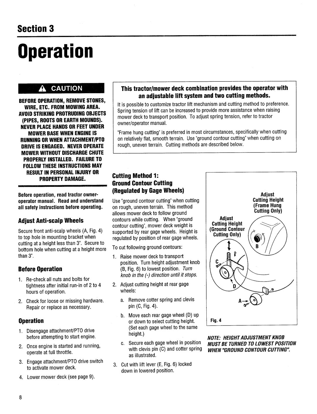 Troy-Bilt 14049, 14094 manual 