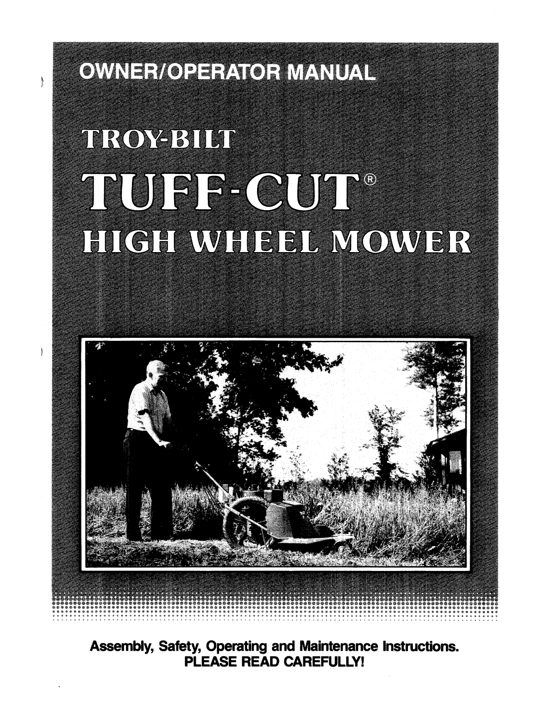 Troy-Bilt 1900678 manual 