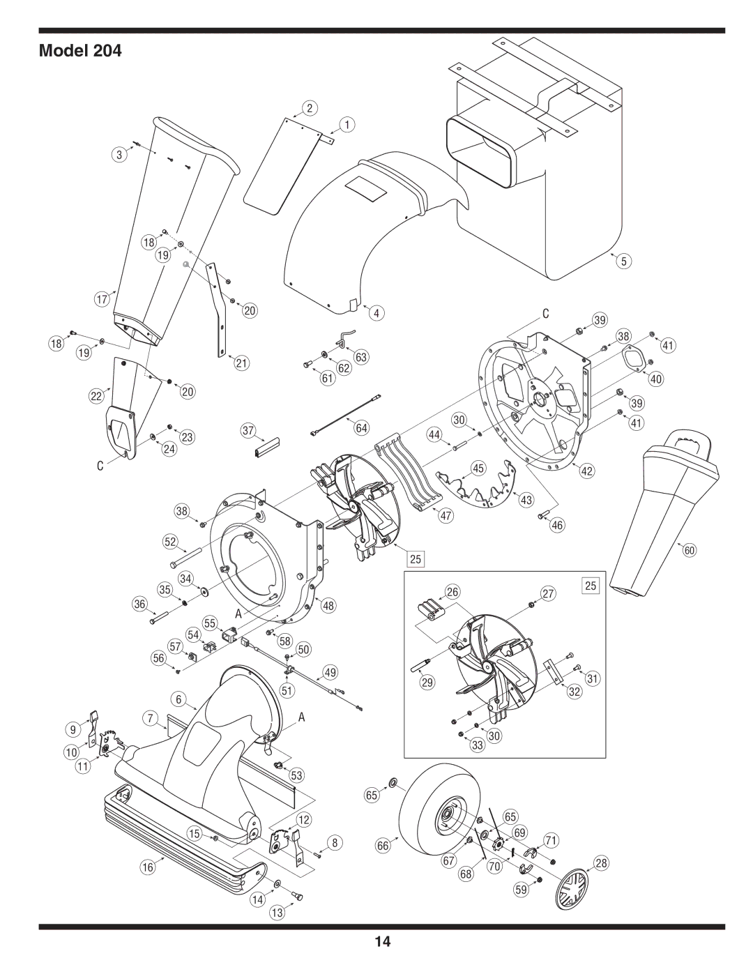 Troy-Bilt 204 warranty Model 