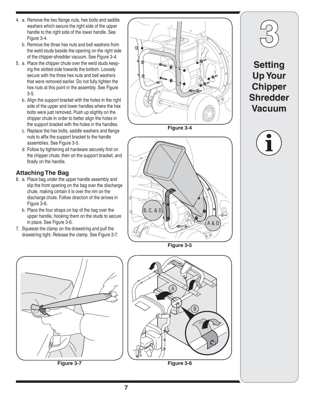 Troy-Bilt 204 warranty Attaching The Bag 