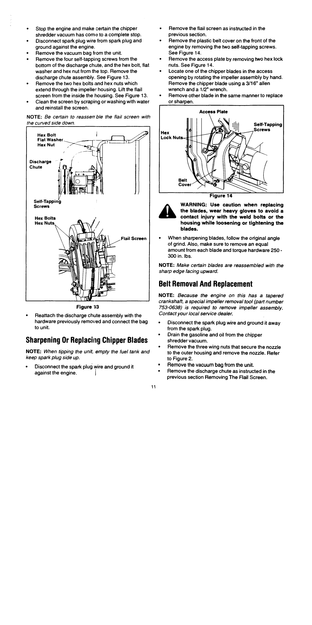 Troy-Bilt 204 manual 