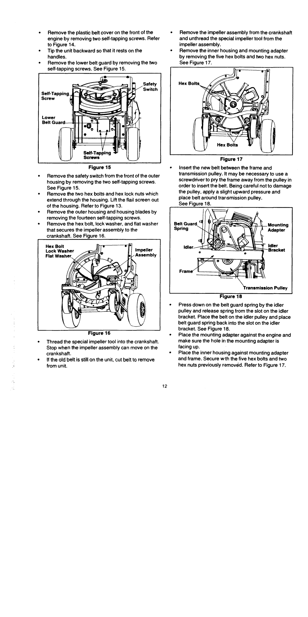 Troy-Bilt 204 manual 