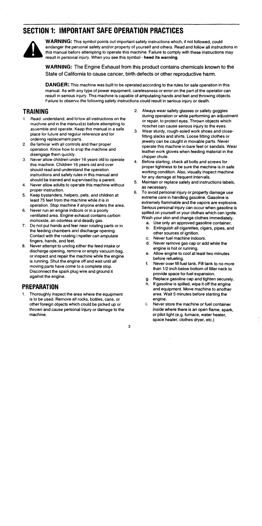 Troy-Bilt 204 manual 