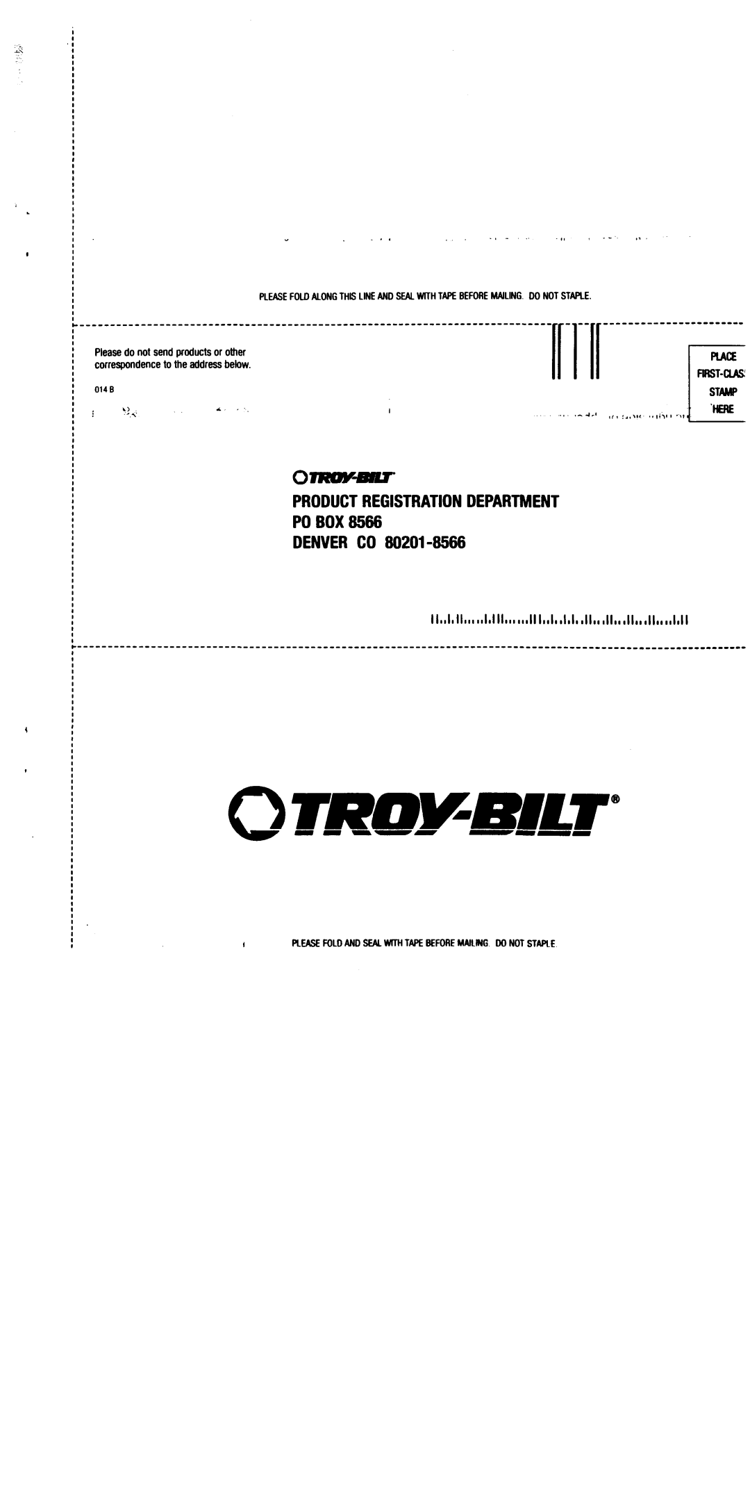 Troy-Bilt 24C-2060F063, 24B-2060F063 manual 