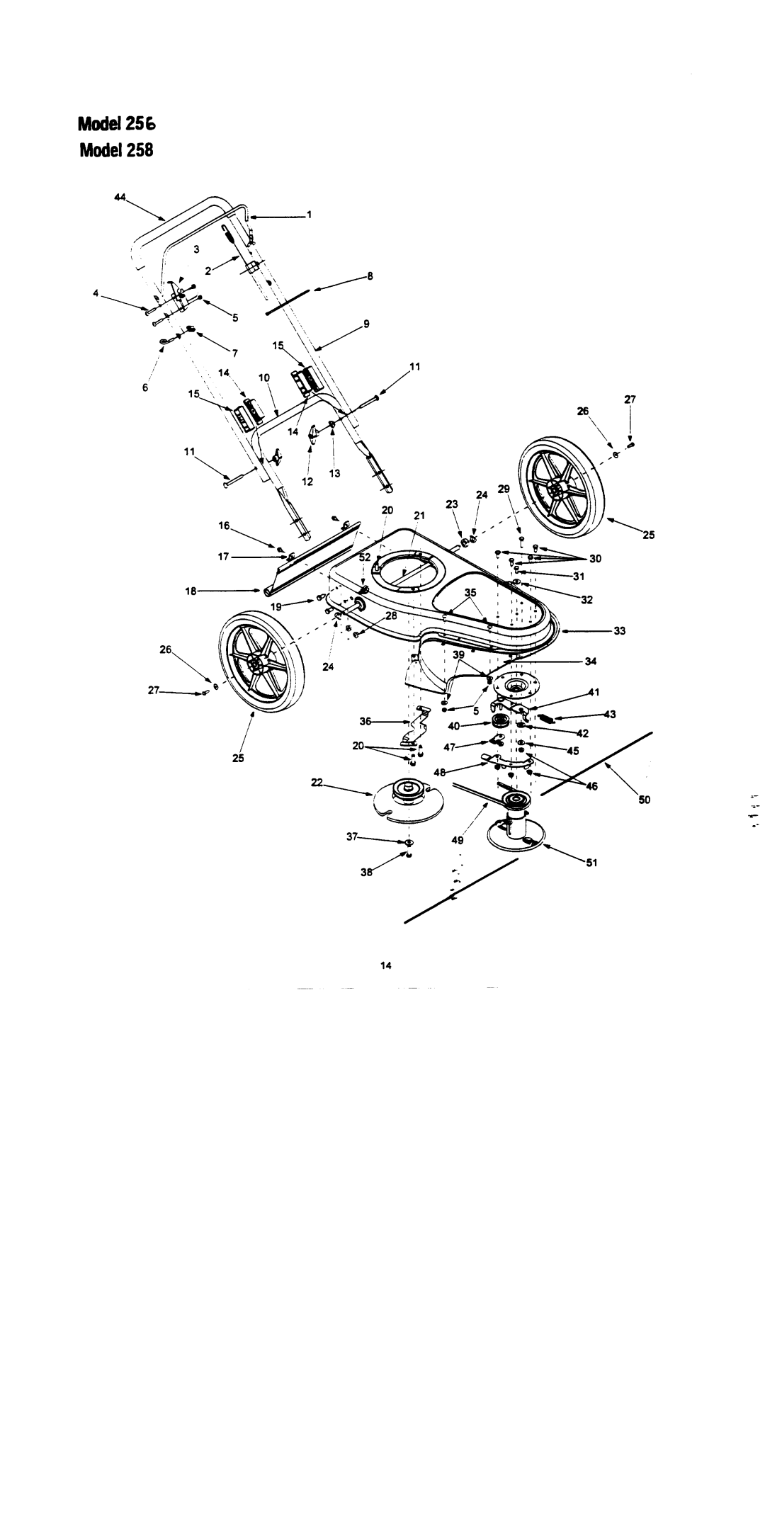 Troy-Bilt 256, 258 manual 