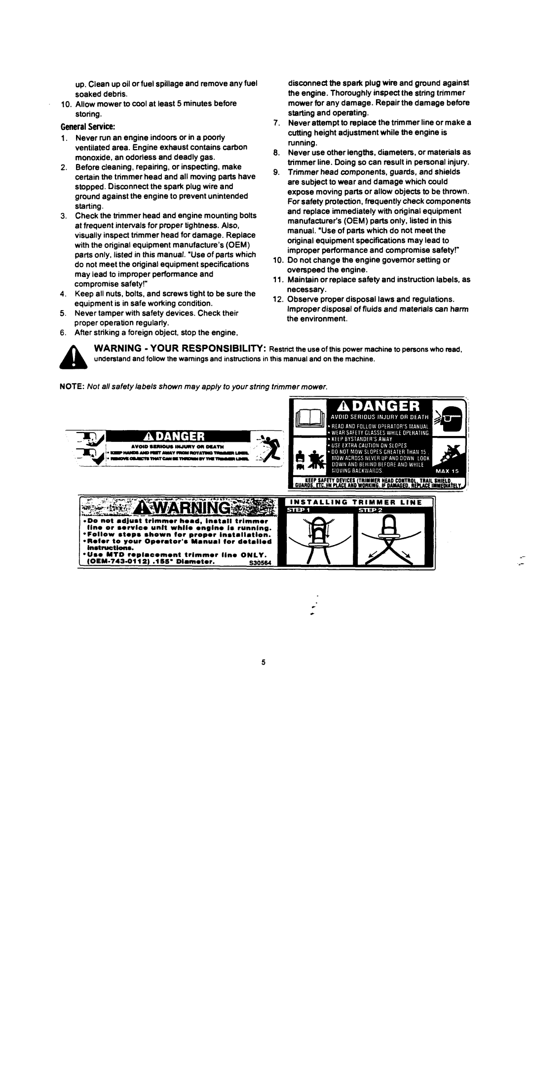 Troy-Bilt 258, 256 manual 