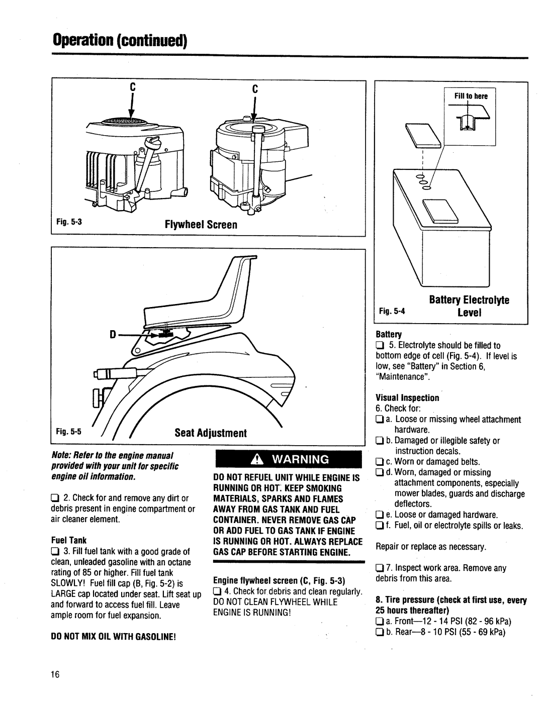 Troy-Bilt 13034, 13036, 13037, 13035 manual 