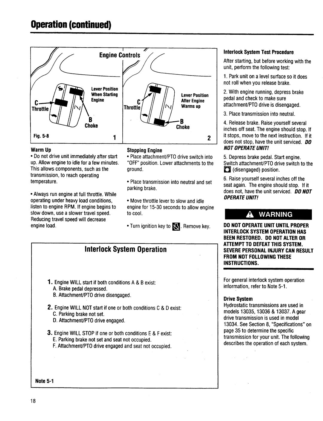 Troy-Bilt 13037, 13034, 13036, 13035 manual 