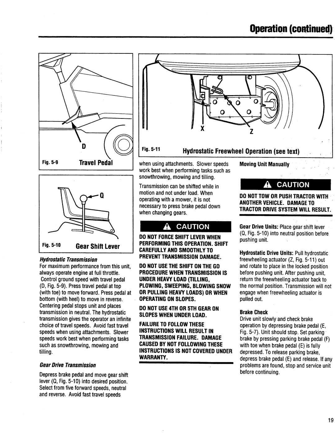 Troy-Bilt 13035, 13034, 13036, 13037 manual 