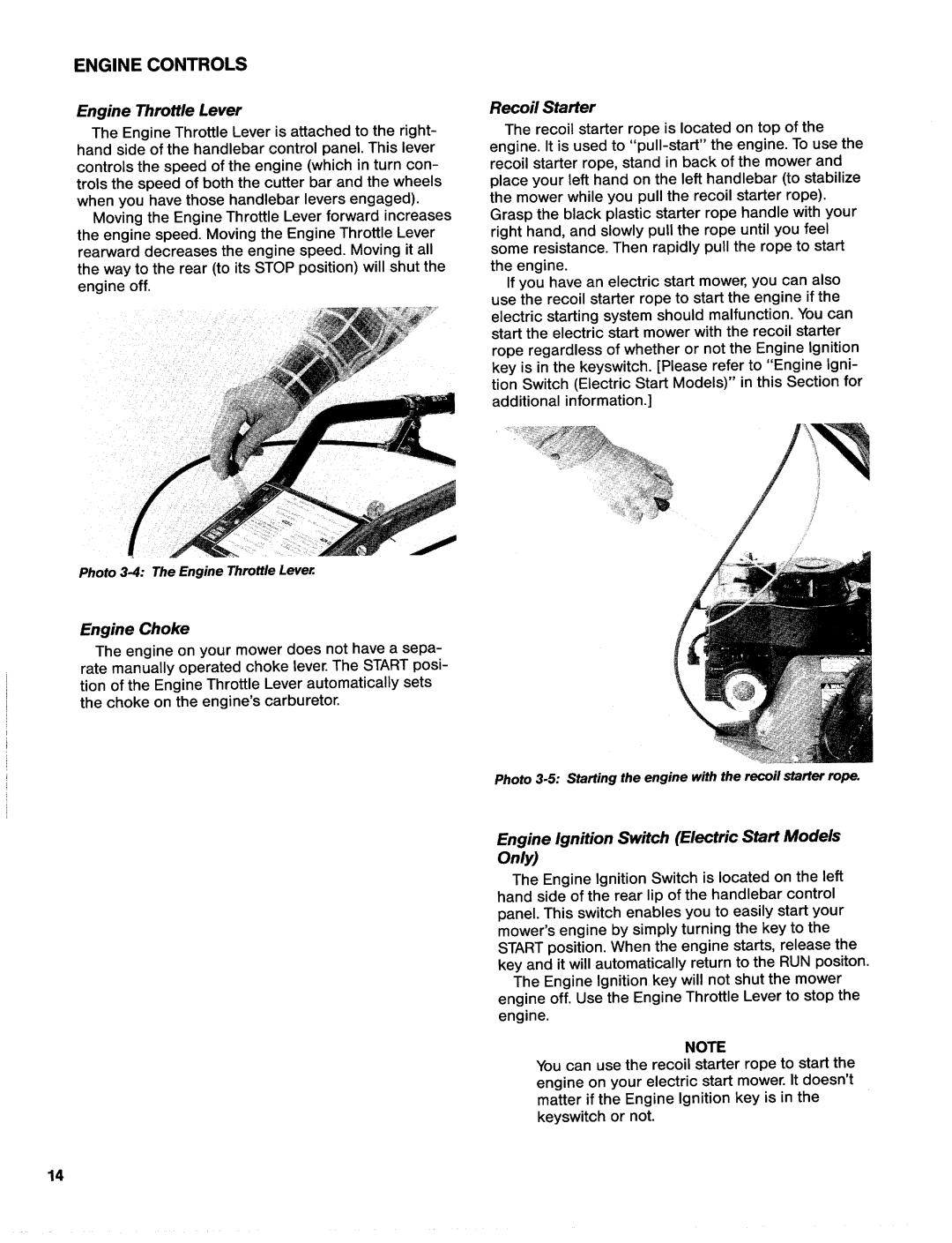 Troy-Bilt 31/2 HP manual 