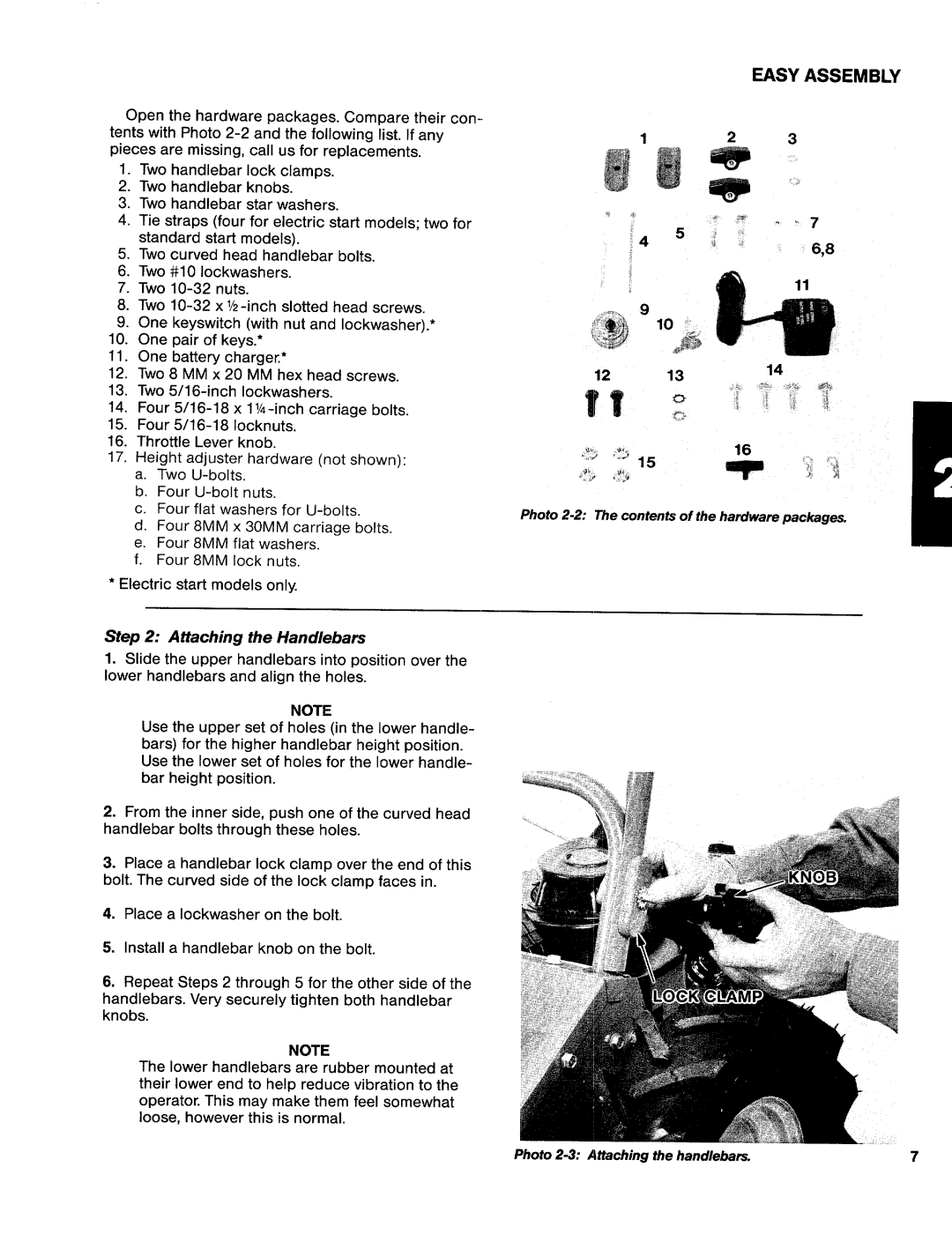 Troy-Bilt 31/2 HP manual 