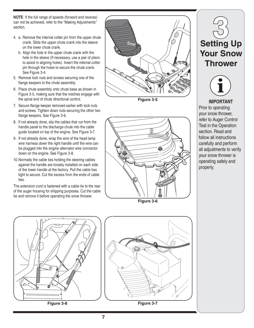 Troy-Bilt 31AH9Q77766 warranty Setting Up Your Snow Thrower 