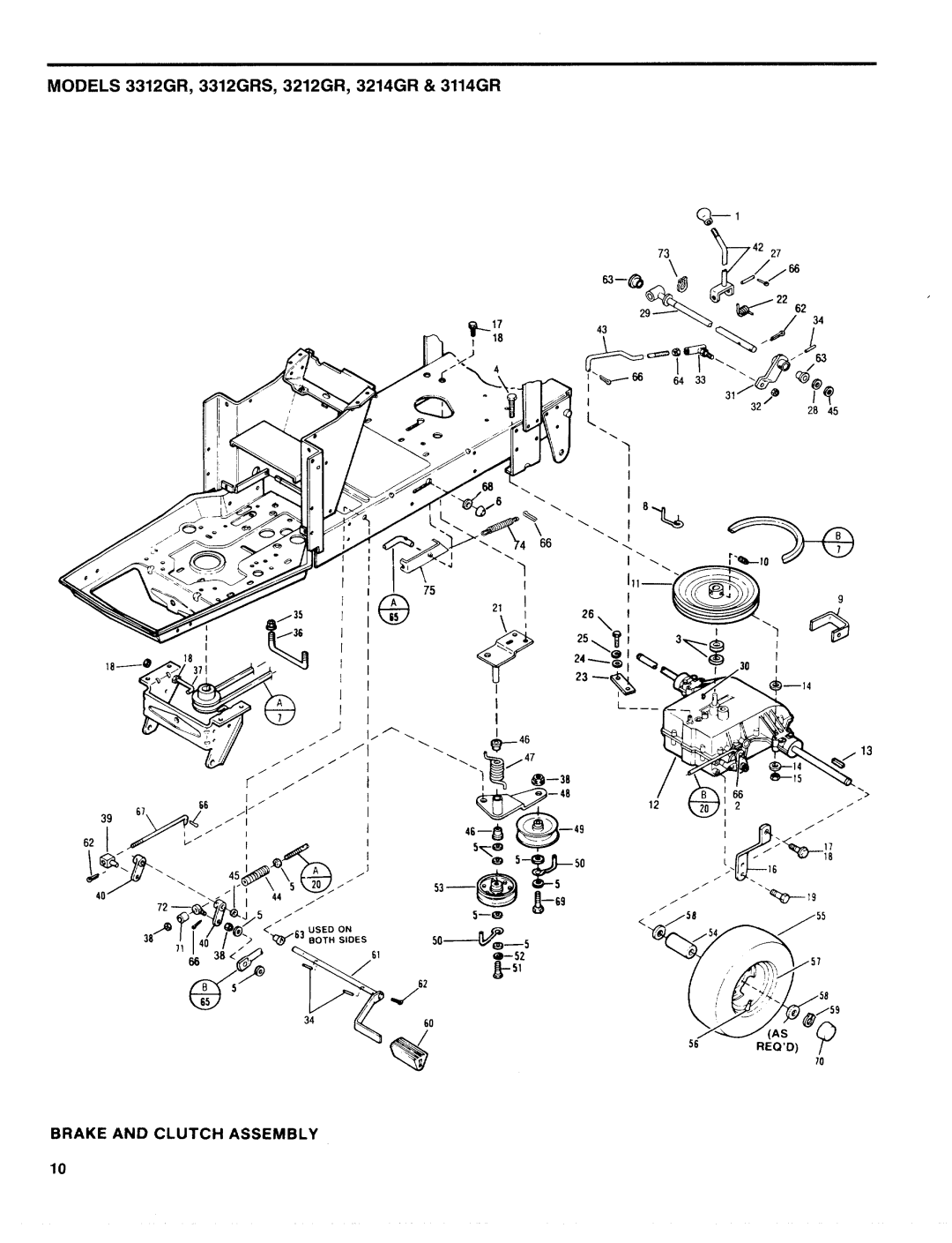 Troy-Bilt 3312GRS, 3214GR, 3212GR, 3114GR manual 