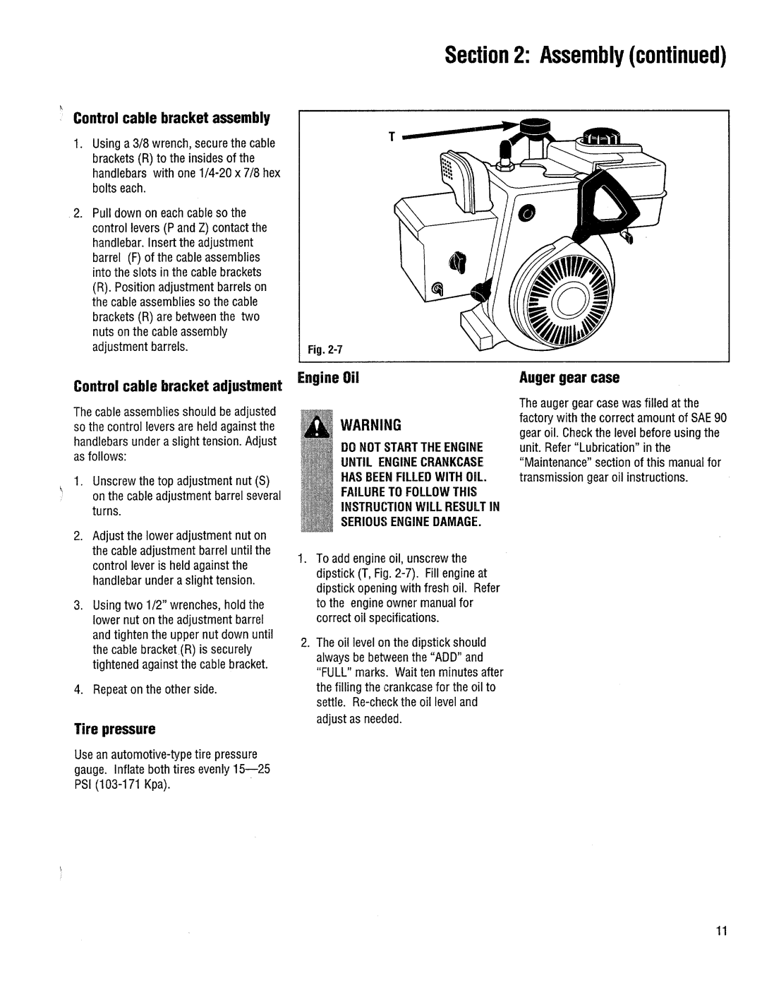 Troy-Bilt 42000 manual 