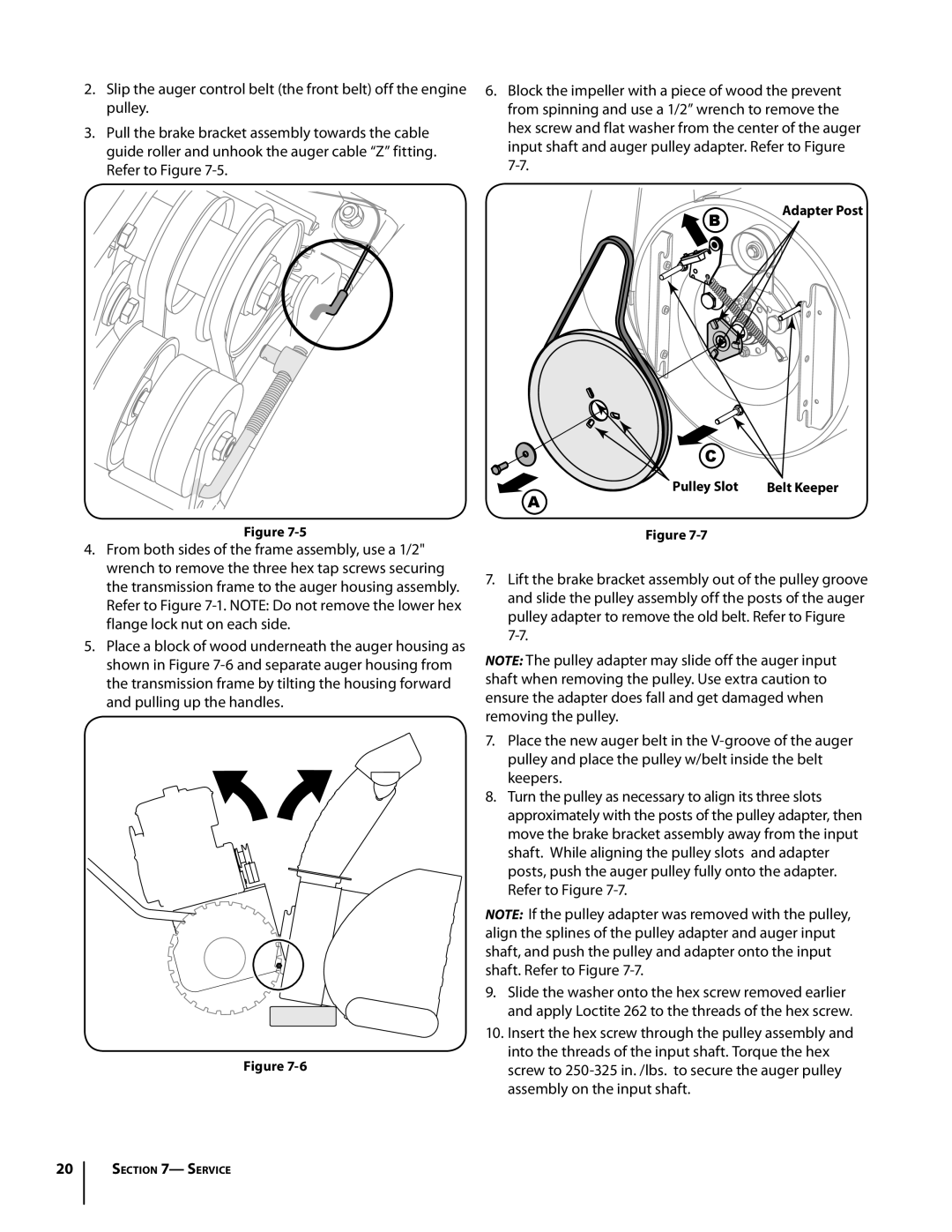 Troy-Bilt 4510 warranty Pulley Slot 