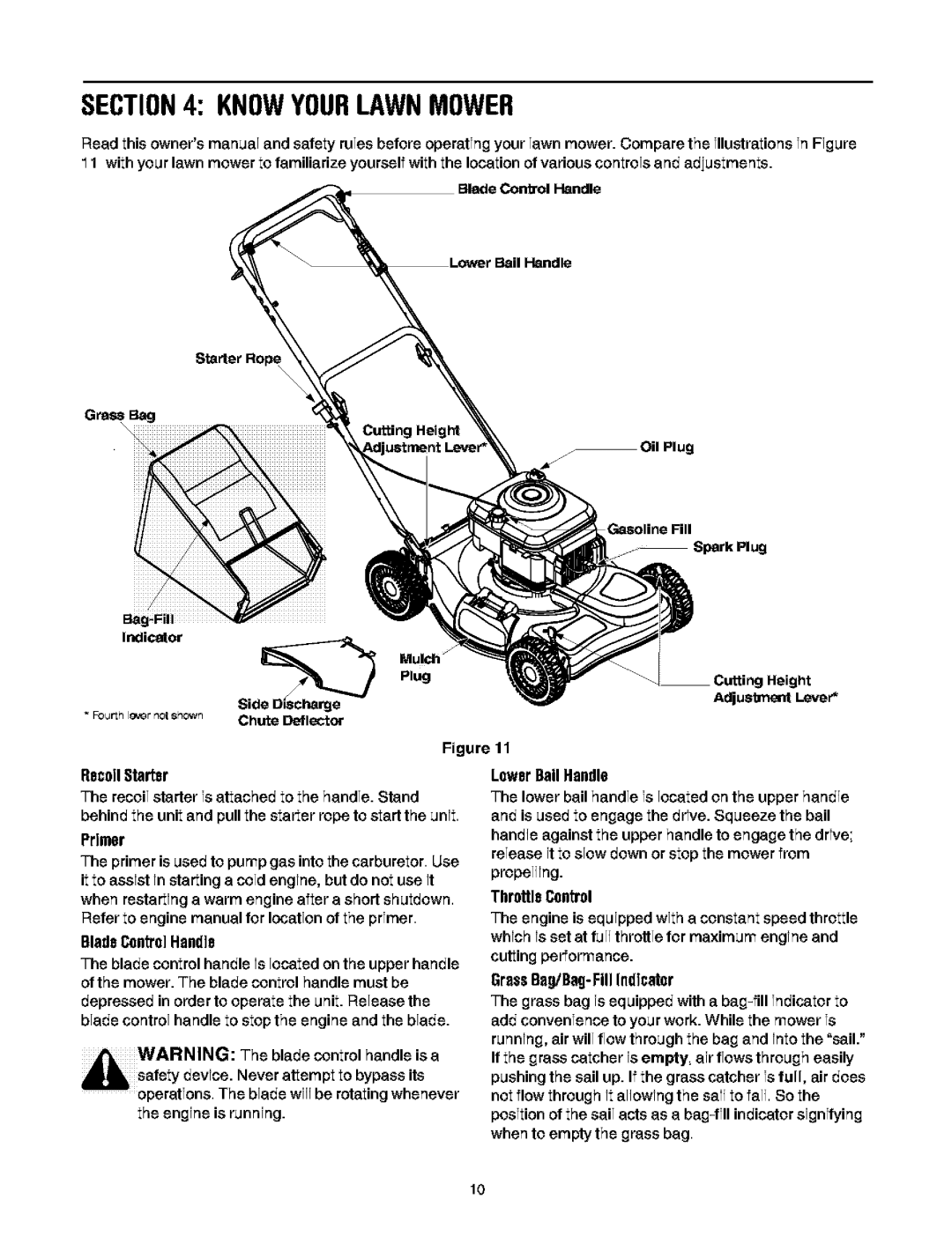 Troy-Bilt 466 manual Knowyourlawnmower 