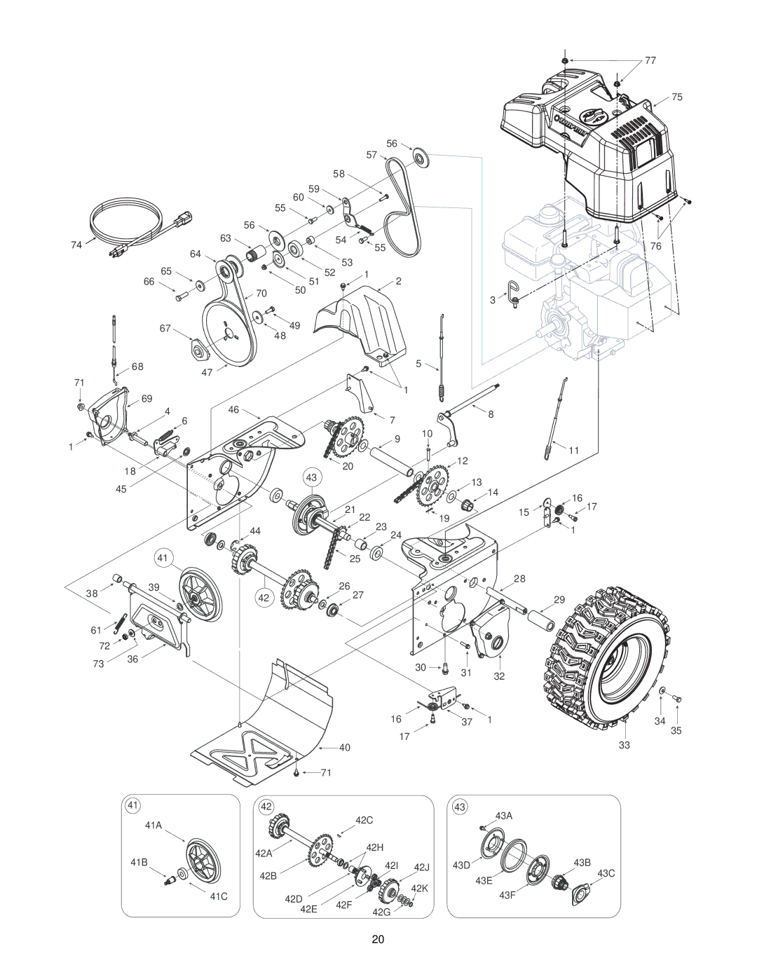 Troy-Bilt 500 series manual 43A 