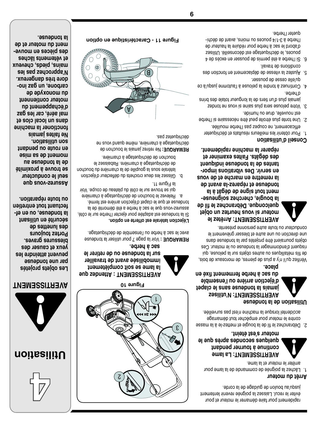 Troy-Bilt 540 Series warranty Utilisation 