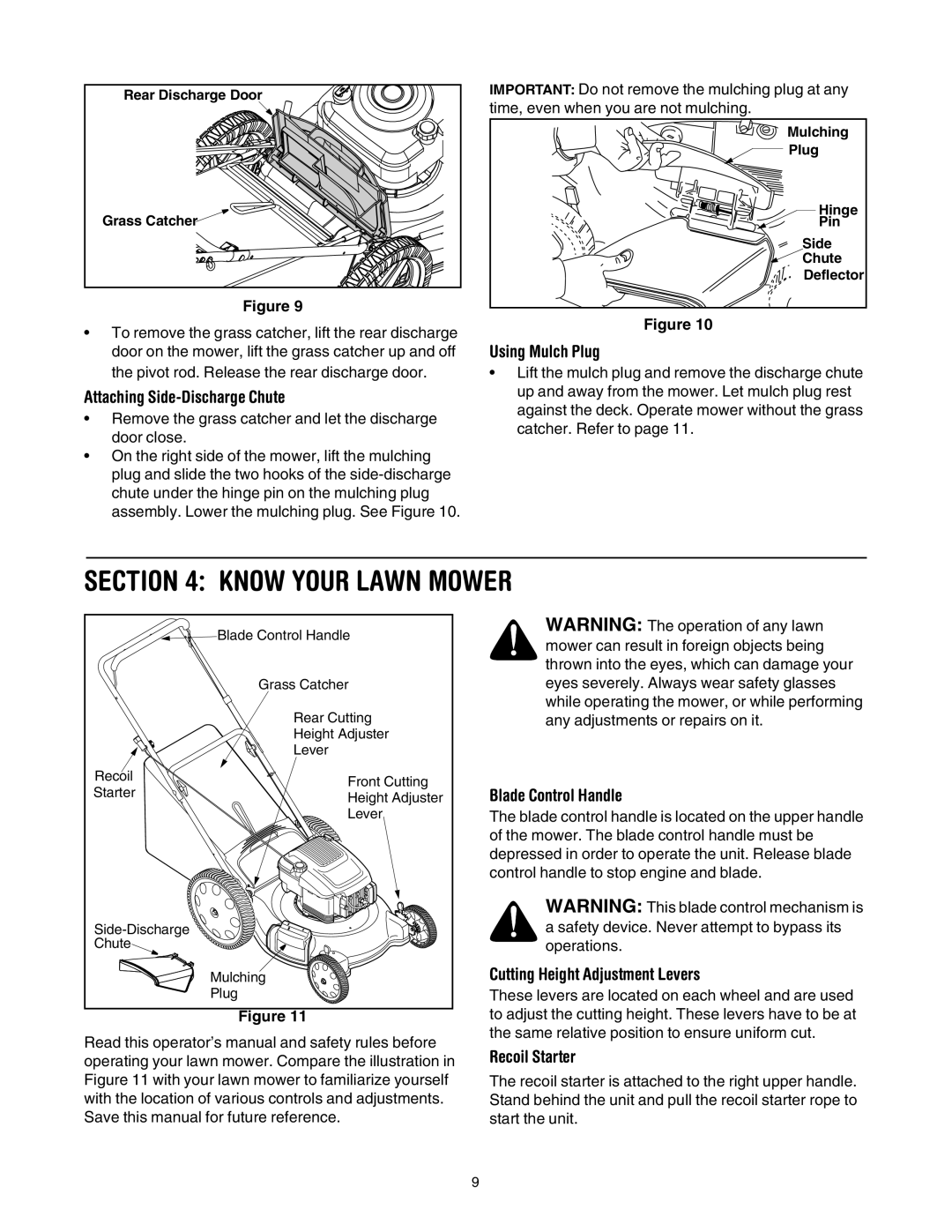 Troy-Bilt 549, 546 manual Know Your Lawn Mower 