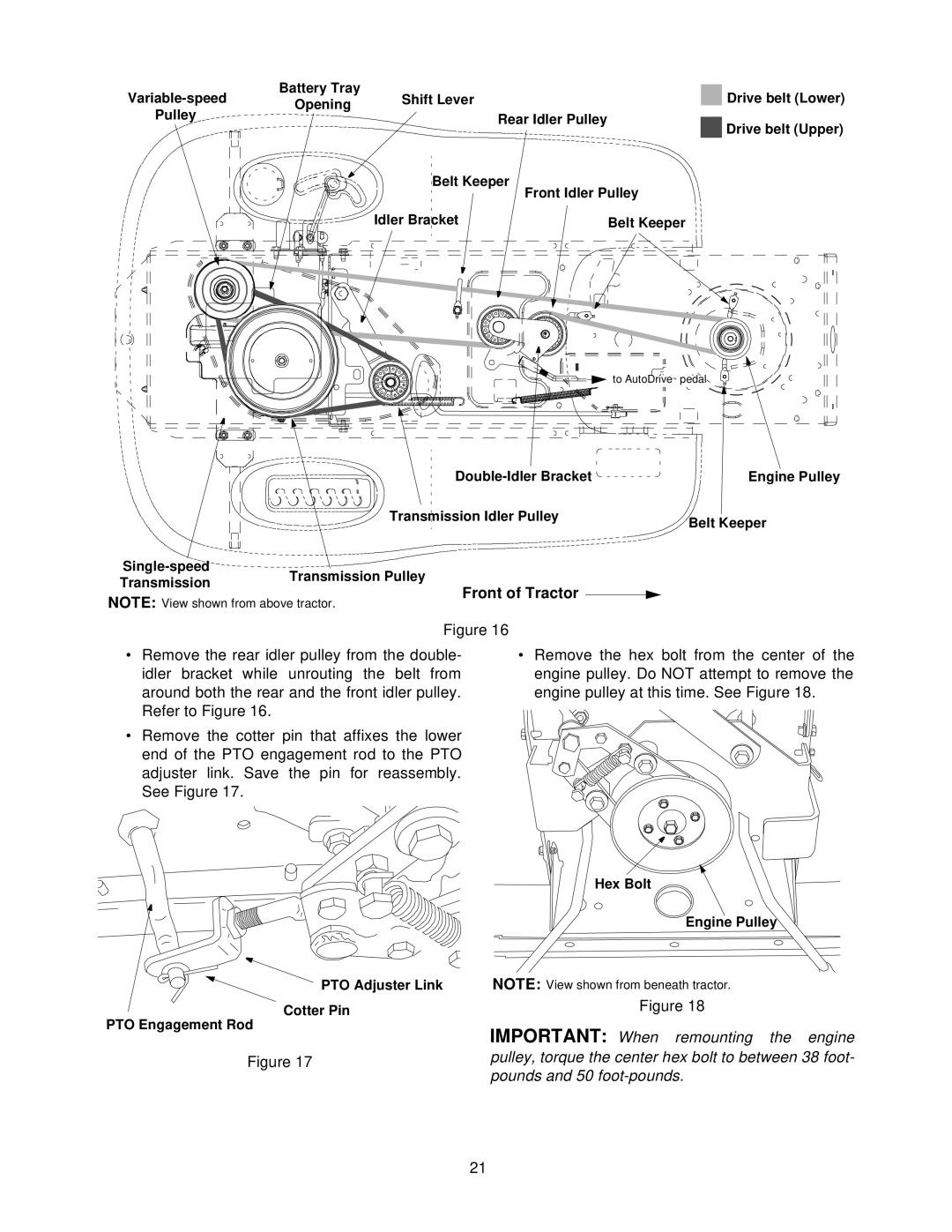 Troy-Bilt 604 manual Transmission 