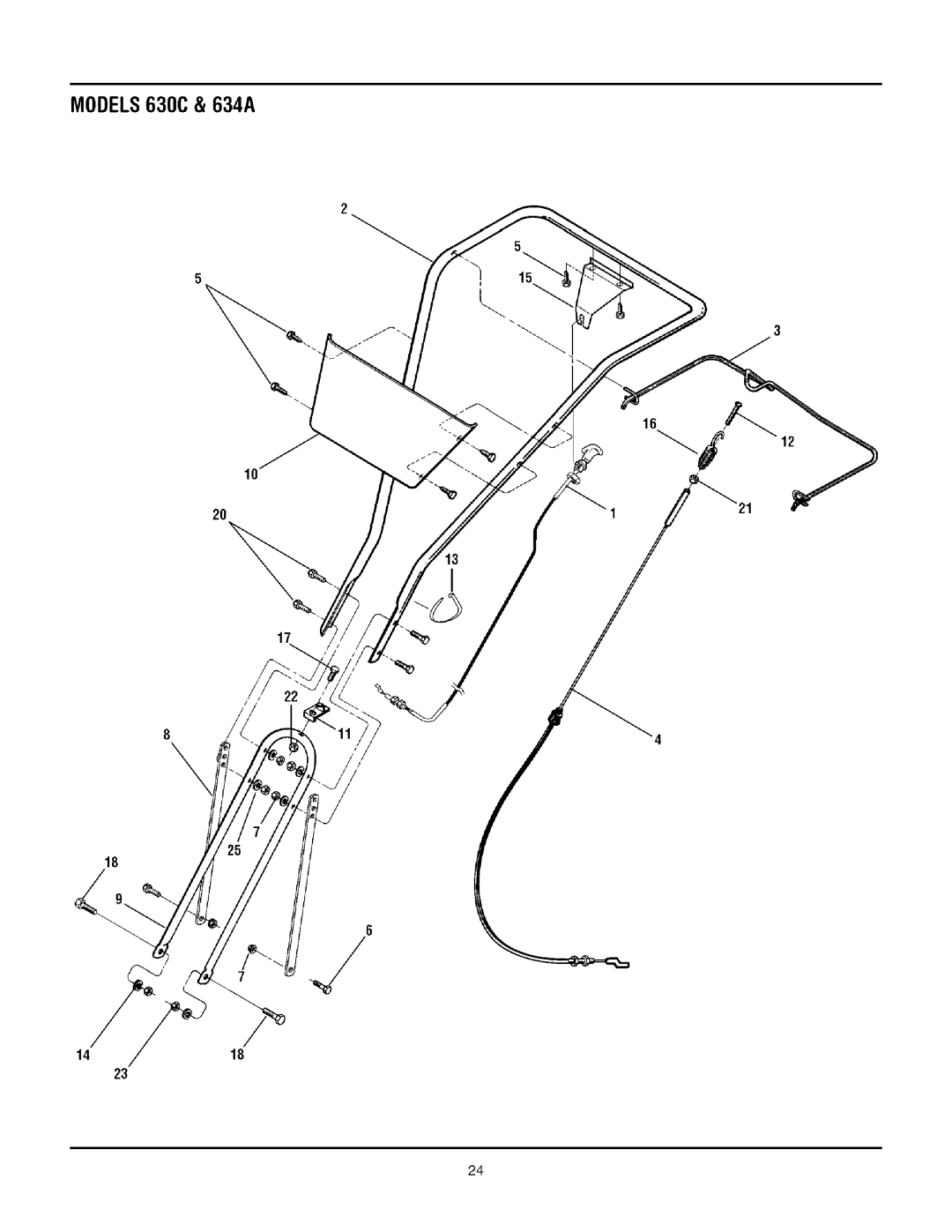 Troy-Bilt 630C, 1634A manual 1418 