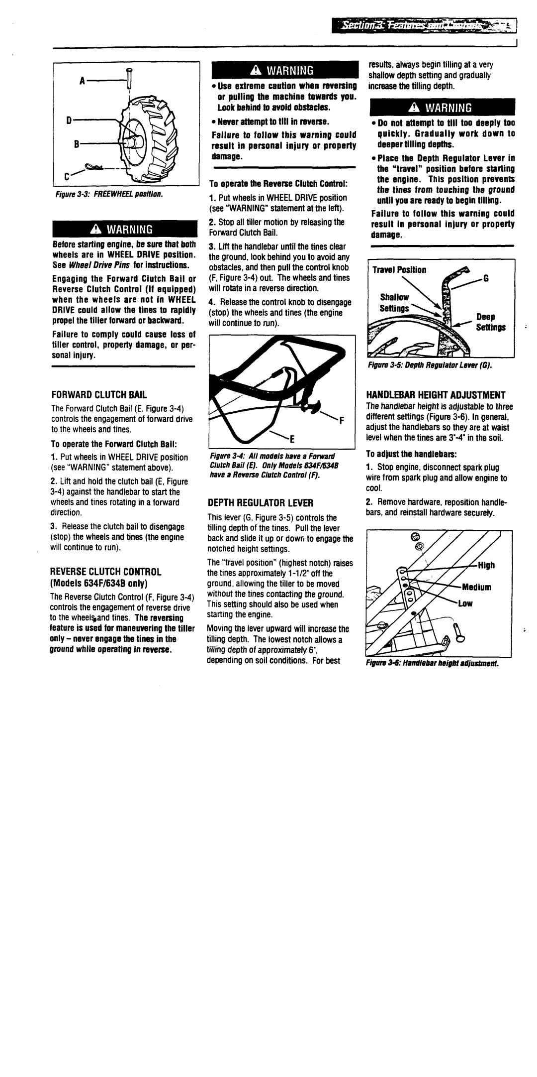 Troy-Bilt 630B - Tuffy, 634B - Super Bronco, 634F - Bronco manual 