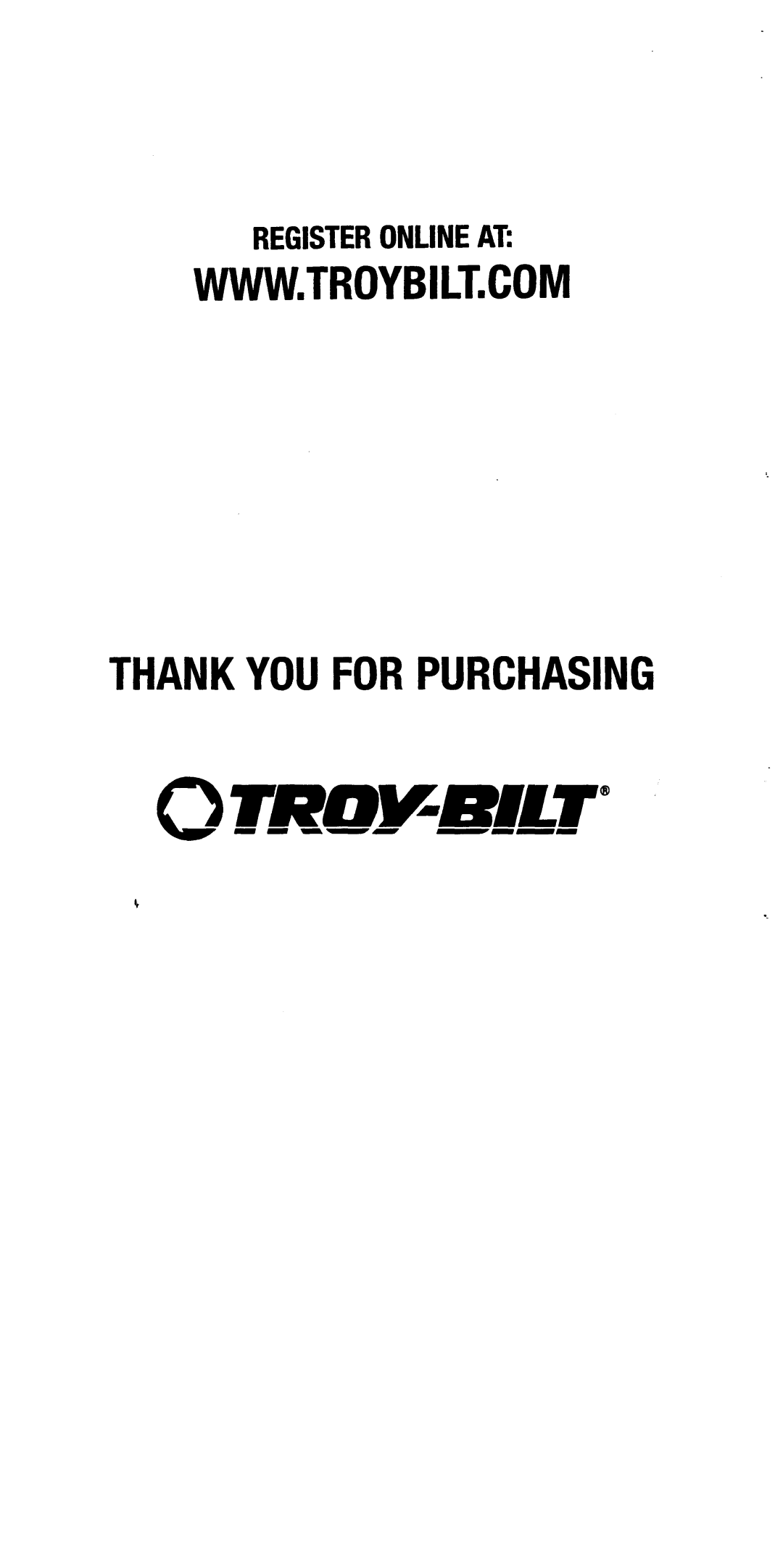 Troy-Bilt 634B - Super Bronco, 634F - Bronco, 630B - Tuffy manual 