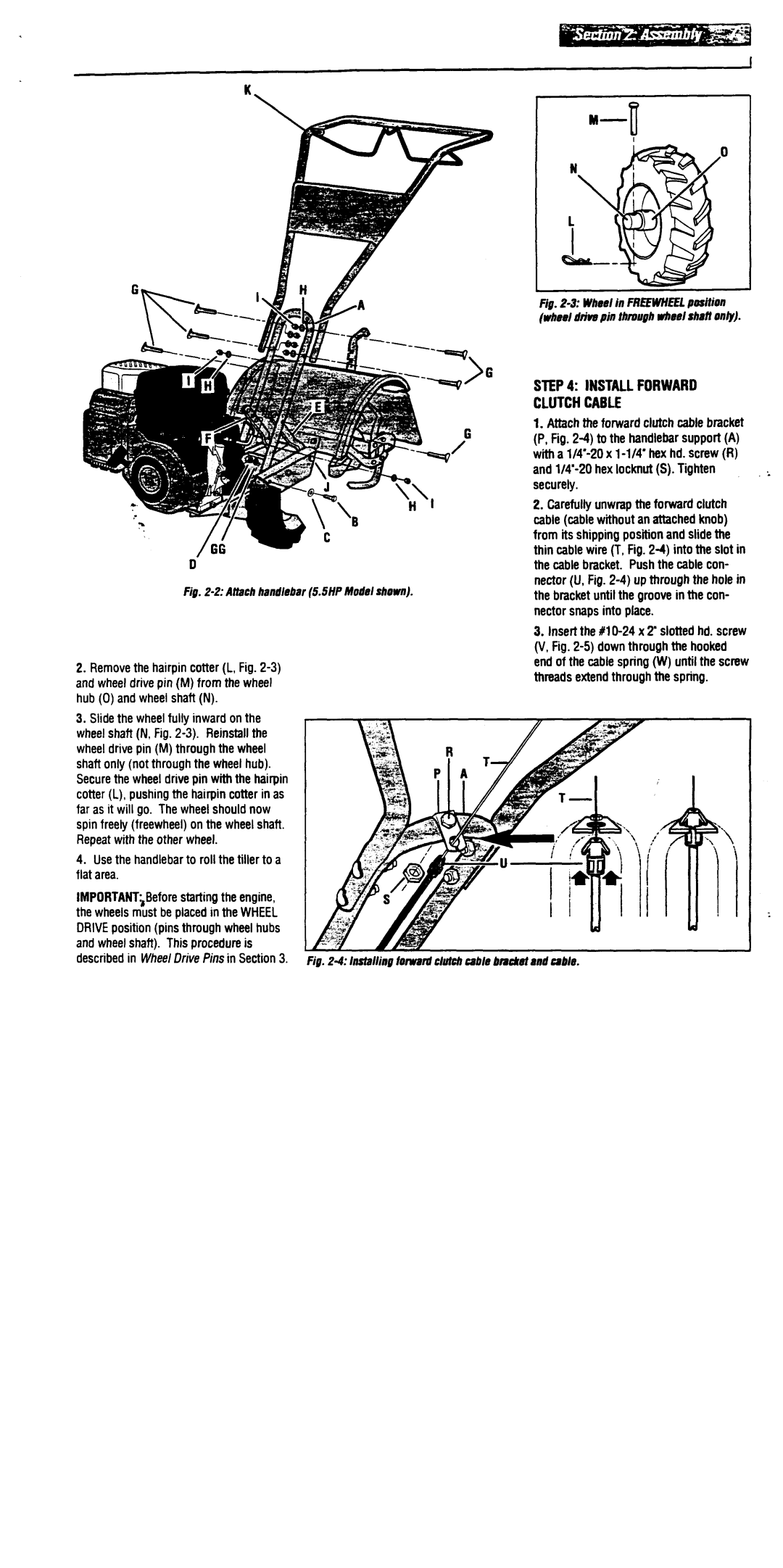 Troy-Bilt 634F - Bronco, 634B - Super Bronco, 630B - Tuffy manual 