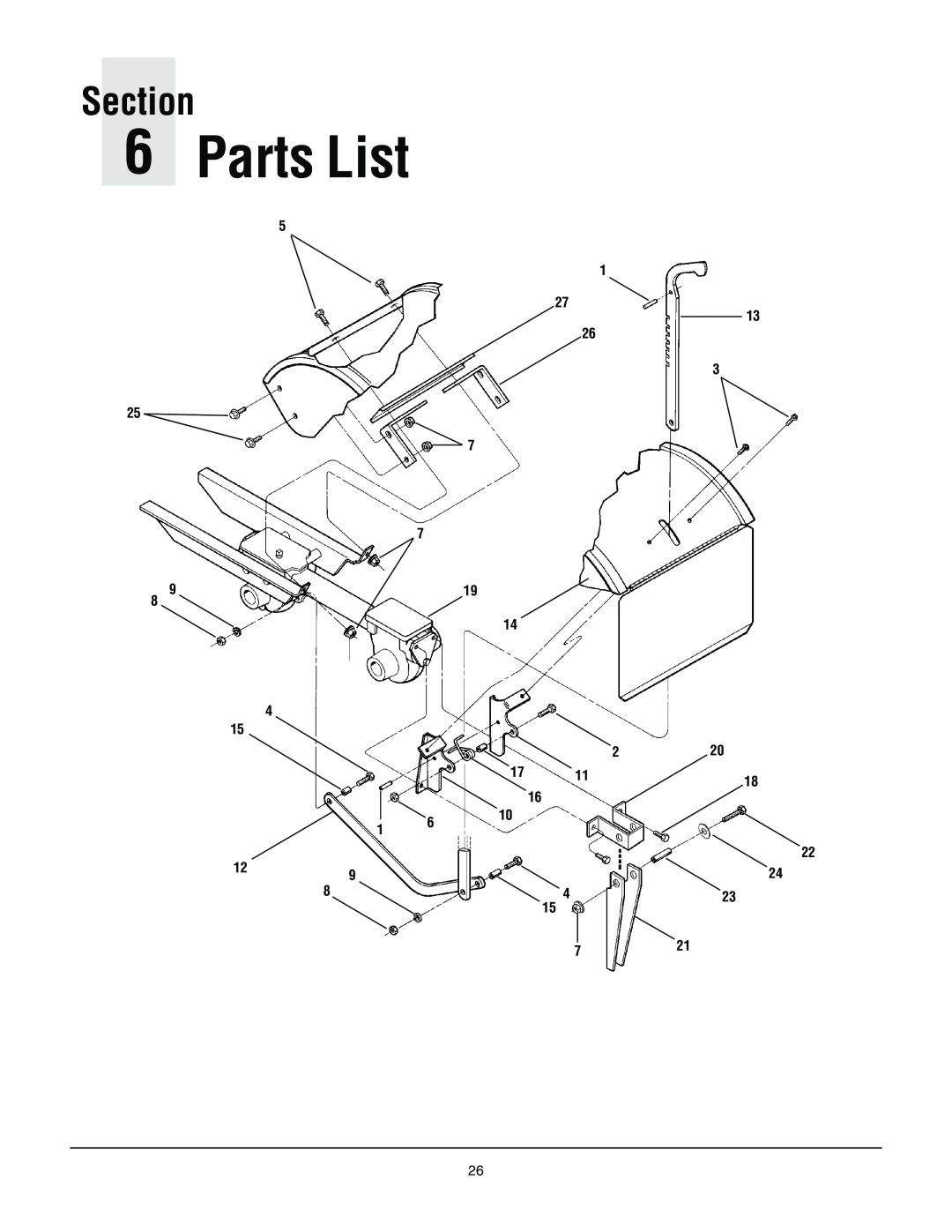 Troy-Bilt 645A-Bronco manual Parts List, Section 