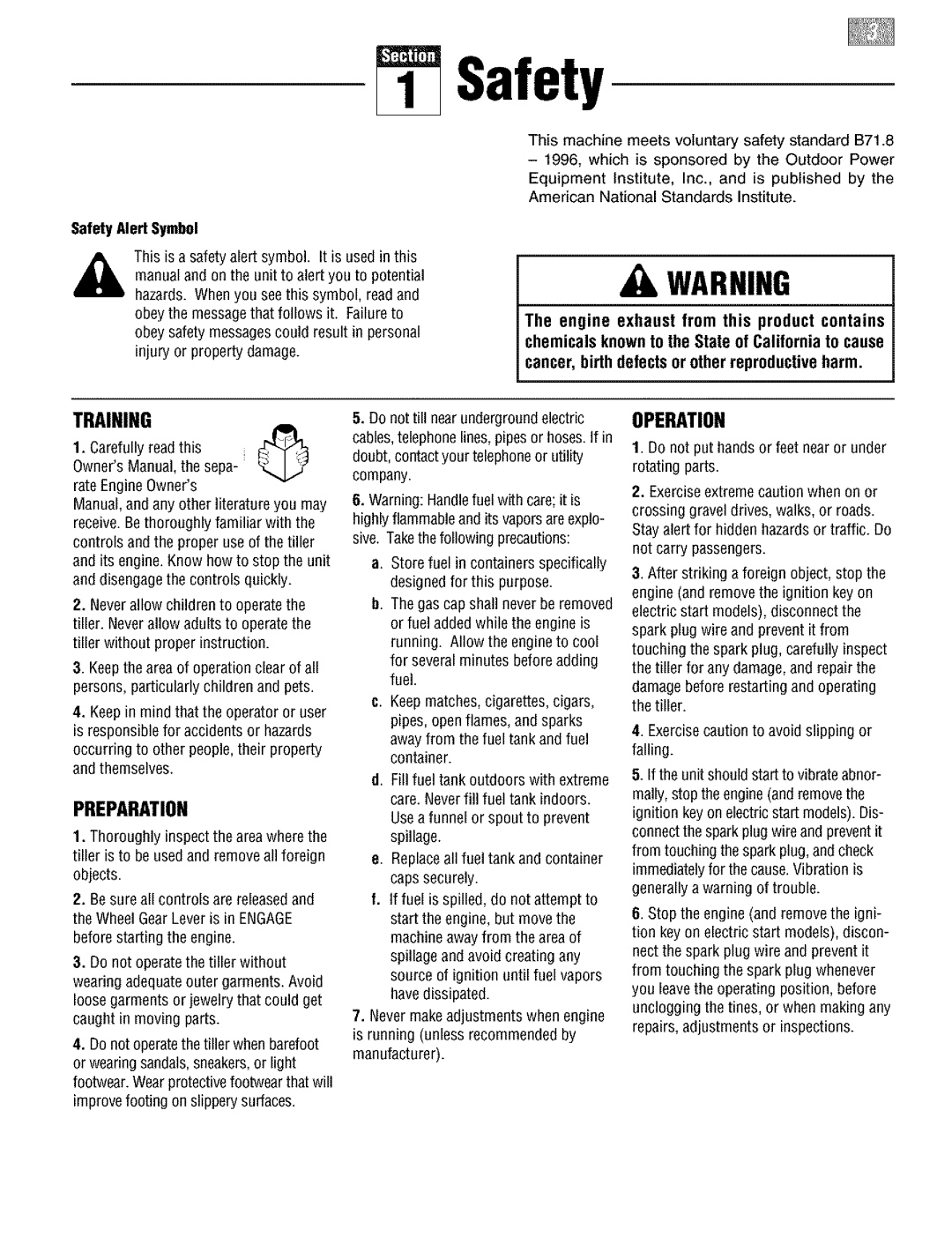 Troy-Bilt E666M, 664D manual Safety Alert Symbol 