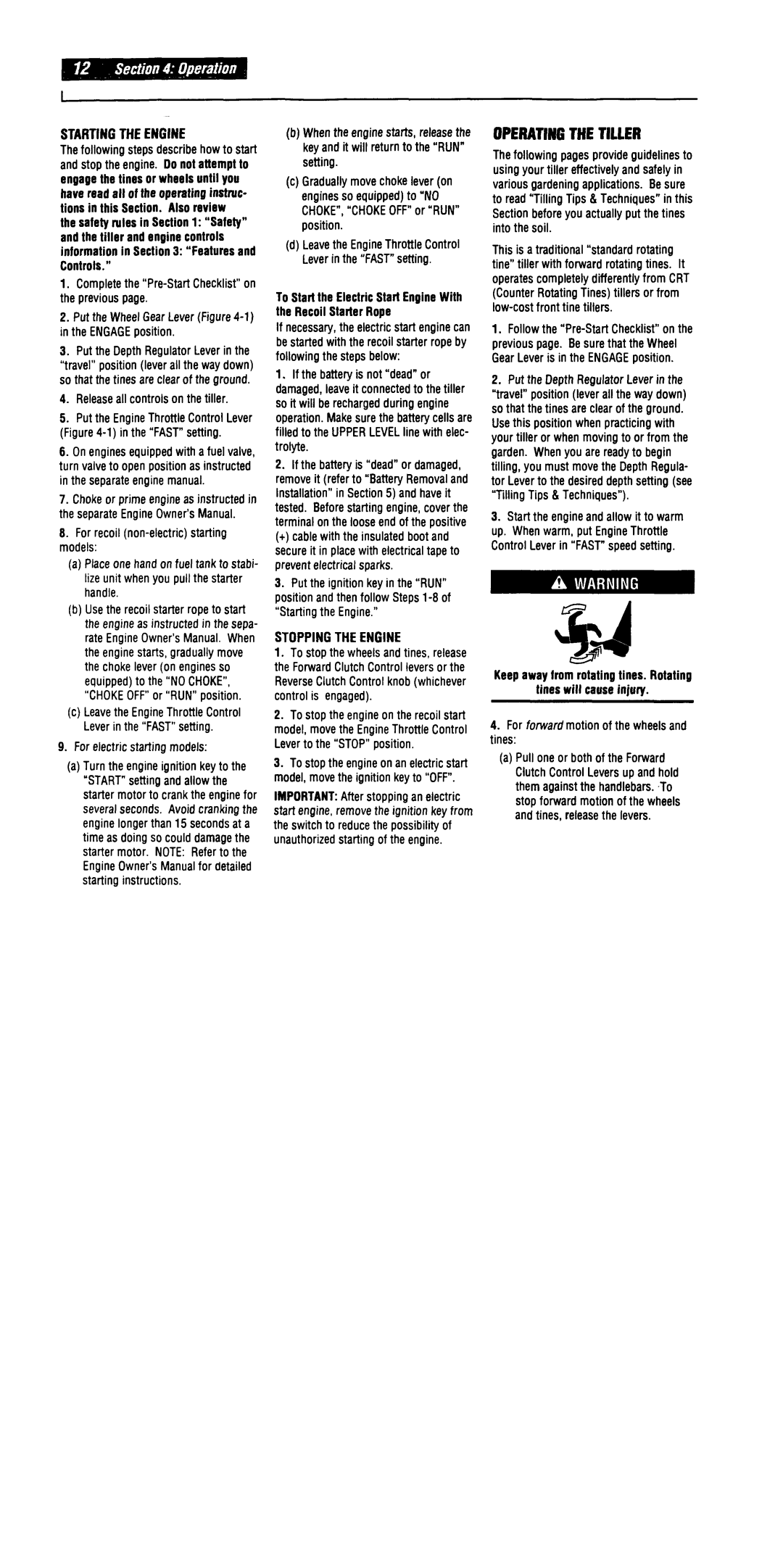 Troy-Bilt 664D manual 