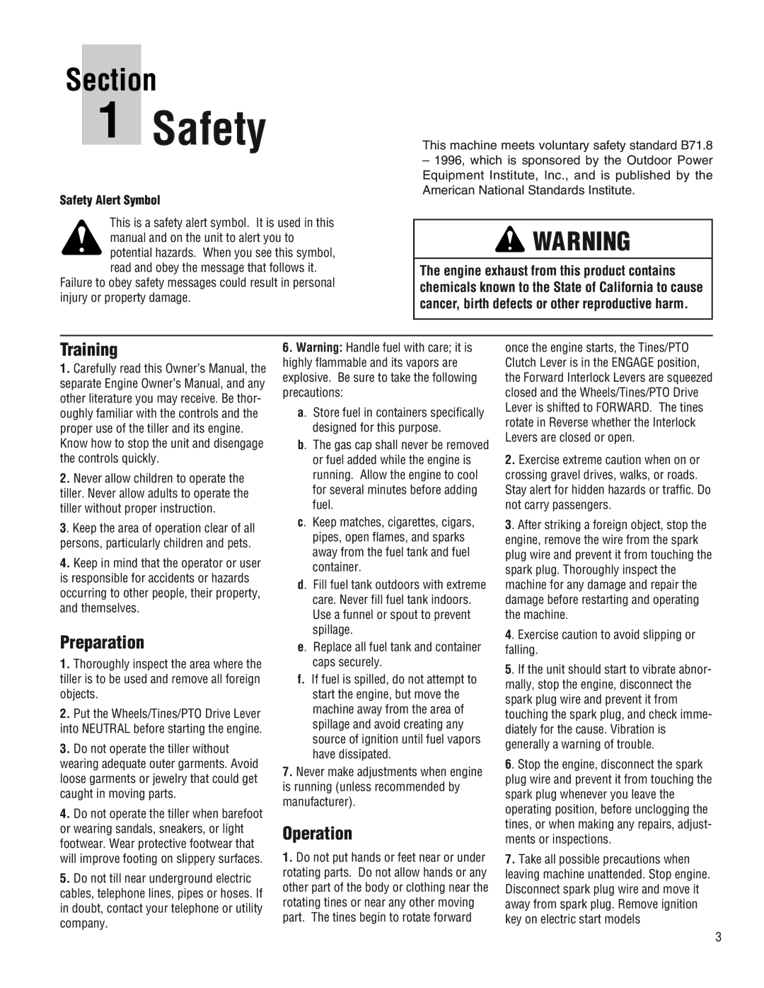 Troy-Bilt 682J, E686N, E682L manual Safety Alert Symbol 