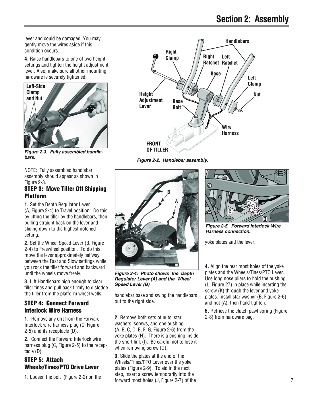 Troy-Bilt 682J, E686N, E682L manual Assembly, Move Tiller Off Shipping Platform 