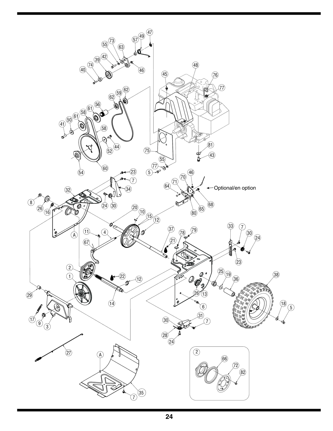 Troy-Bilt 769-03244 warranty Optional/en option 