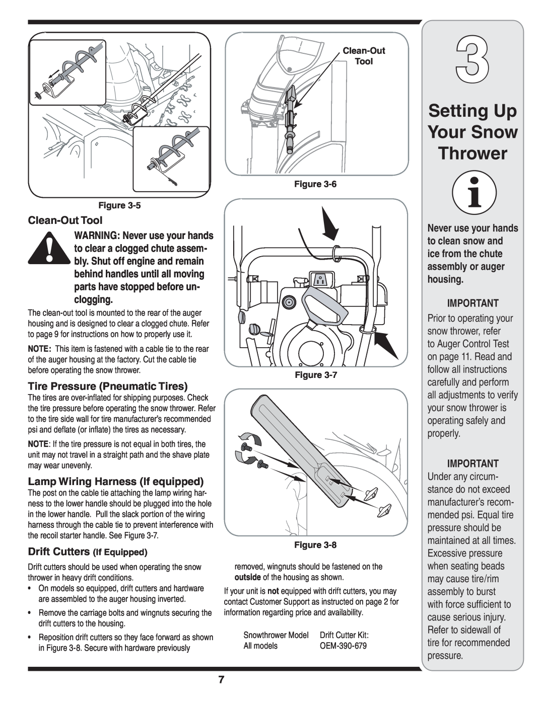 Troy-Bilt 769-03800 Setting Up Your Snow Thrower, follow all instructions, your snow thrower is, operating safely and 