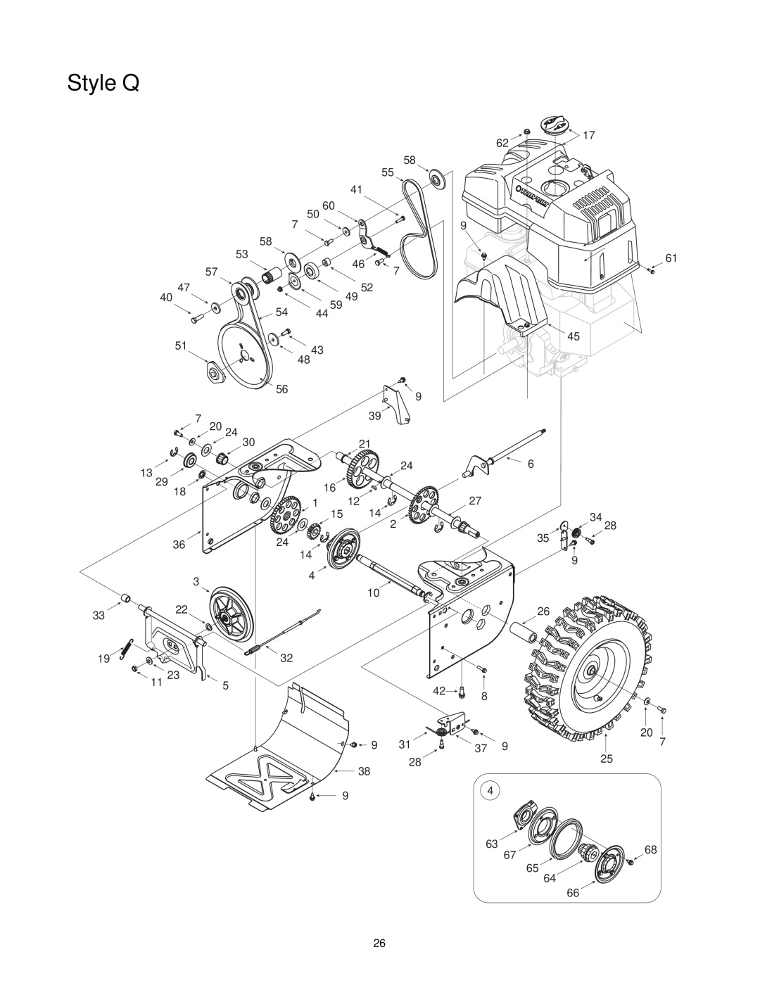 Troy-Bilt 9528, 7524 manual 12 15 