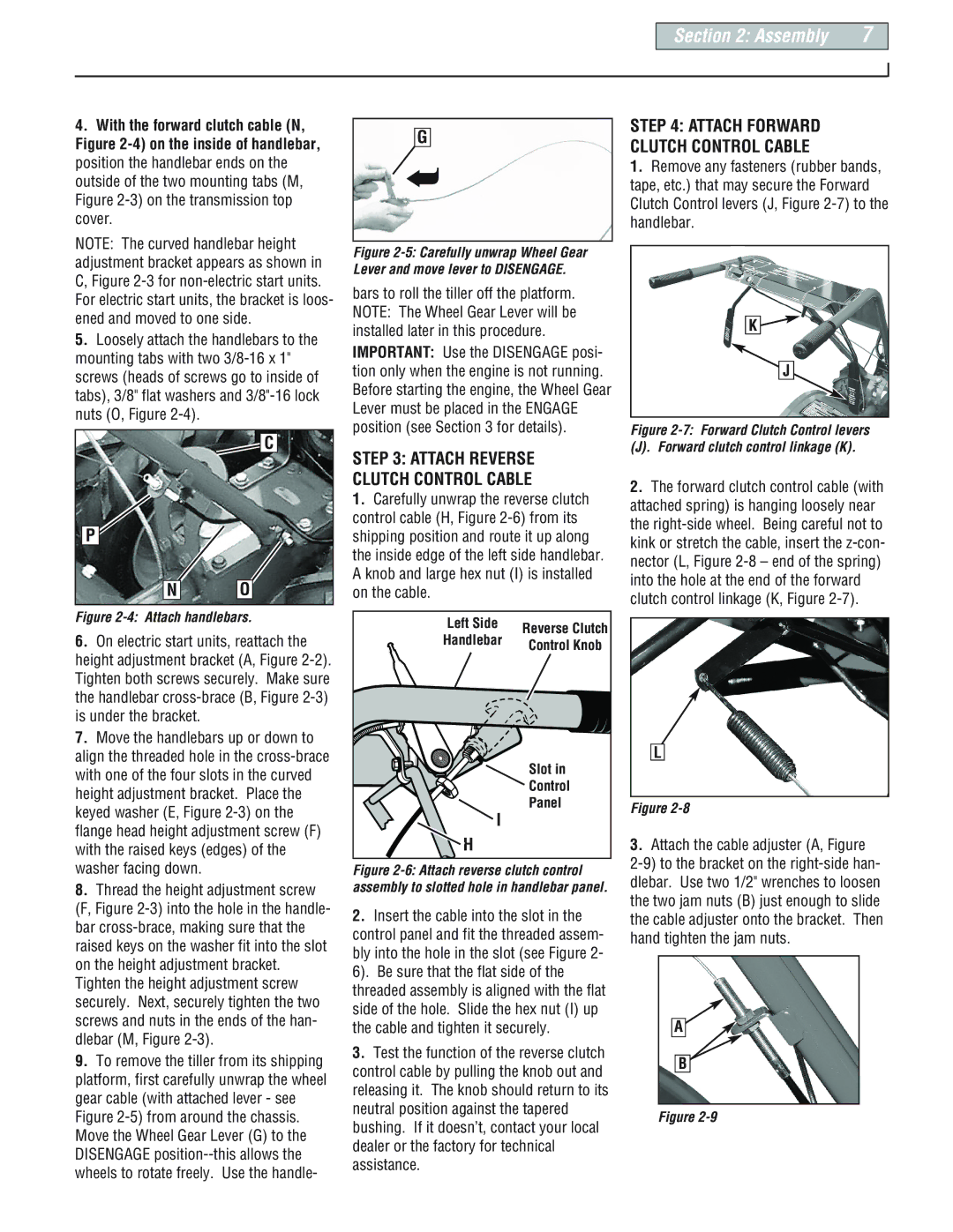 Troy-Bilt E666M-Pony manual Attach Reverse Clutch Control Cable, Attach Forward Clutch Control Cable, Assistance 