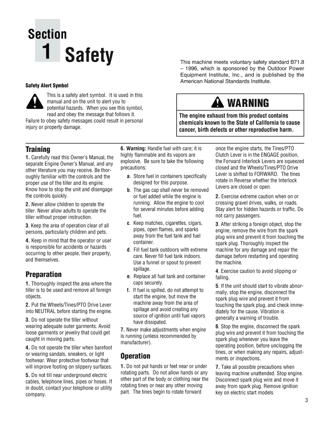 Troy-Bilt E686N manual Safety Alert Symbol 