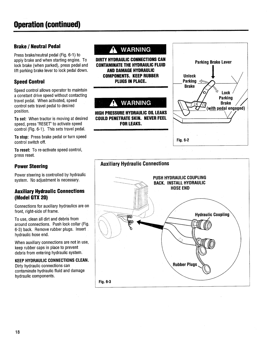 Troy-Bilt GTX 18, GTX 20, 13060 manual 