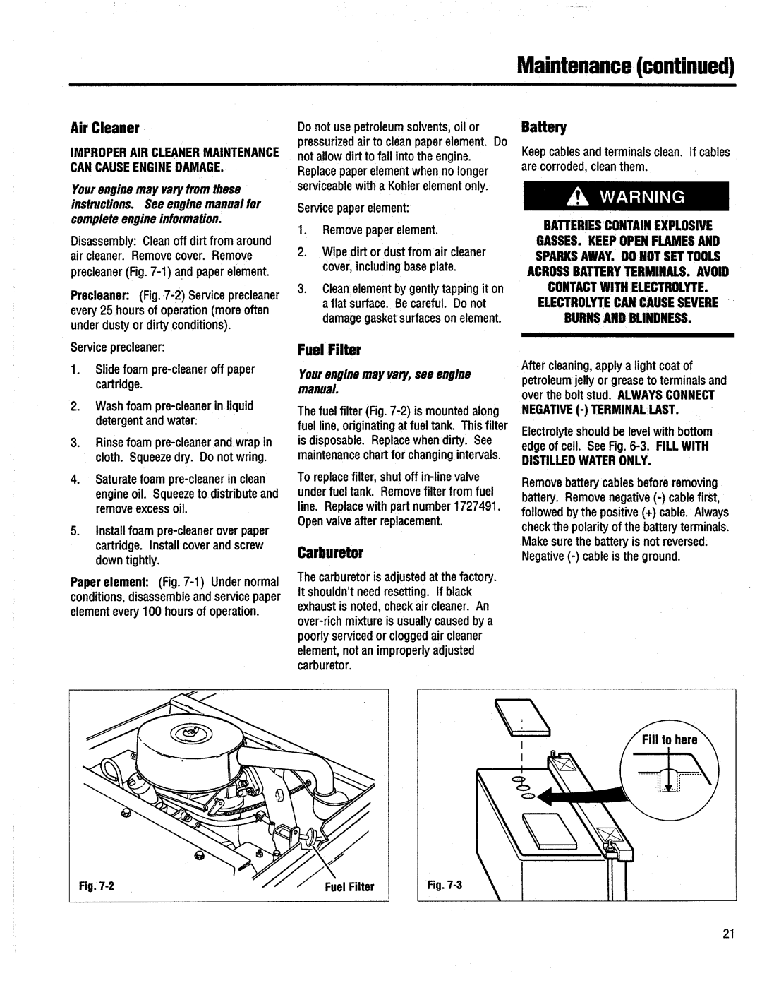 Troy-Bilt GTX 18, GTX 20, 13060 manual 