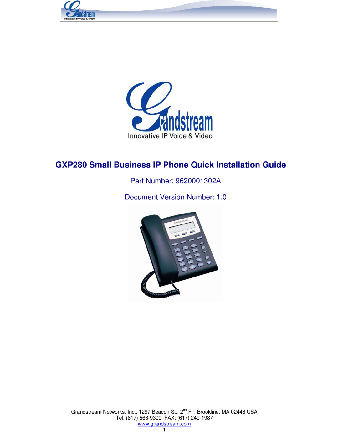 Troy-Bilt manual GXP280 Small Business IP Phone Quick Installation Guide 