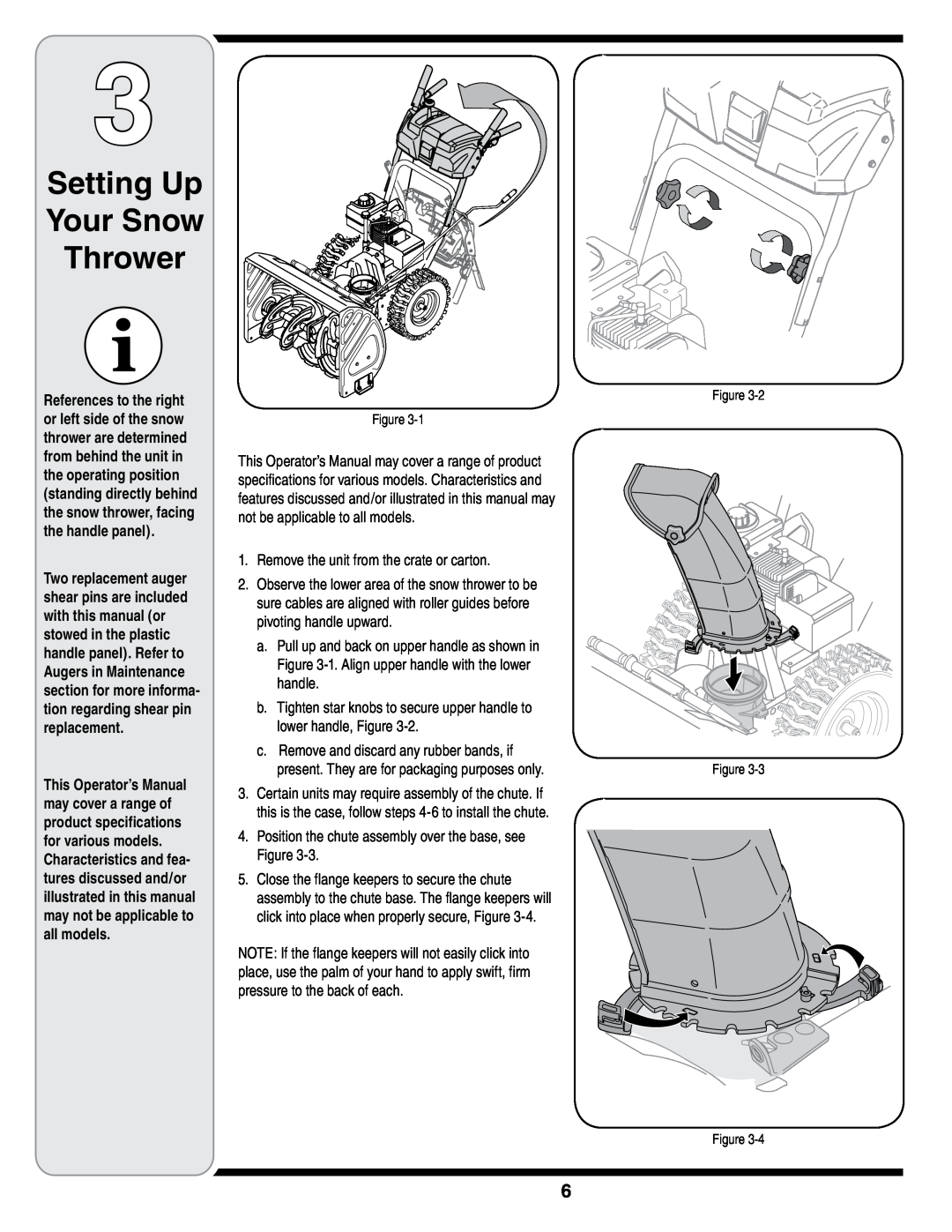 Troy-Bilt STORM Series warranty Setting Up Your Snow Thrower, Remove the unit from the crate or carton 