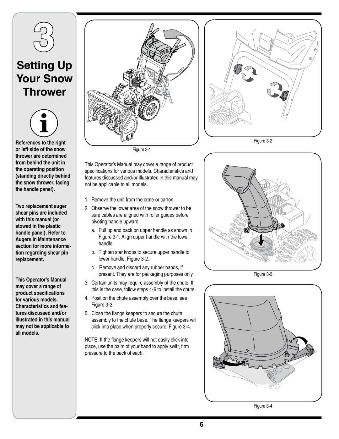 Troy-Bilt STORM Series warranty Setting Up Your Snow Thrower, Remove the unit from the crate or carton 