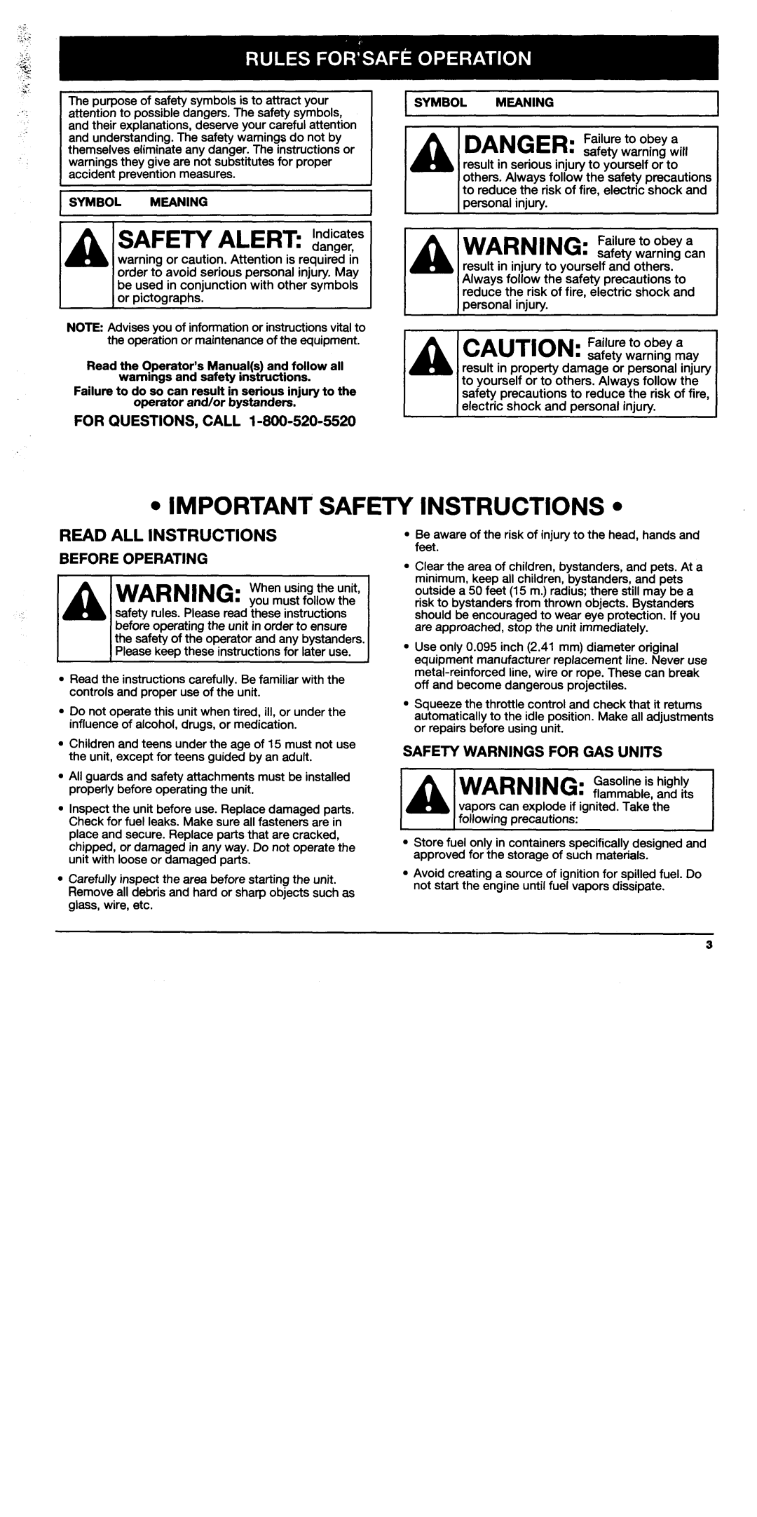 Troy-Bilt TB25CS, TB75SS manual 