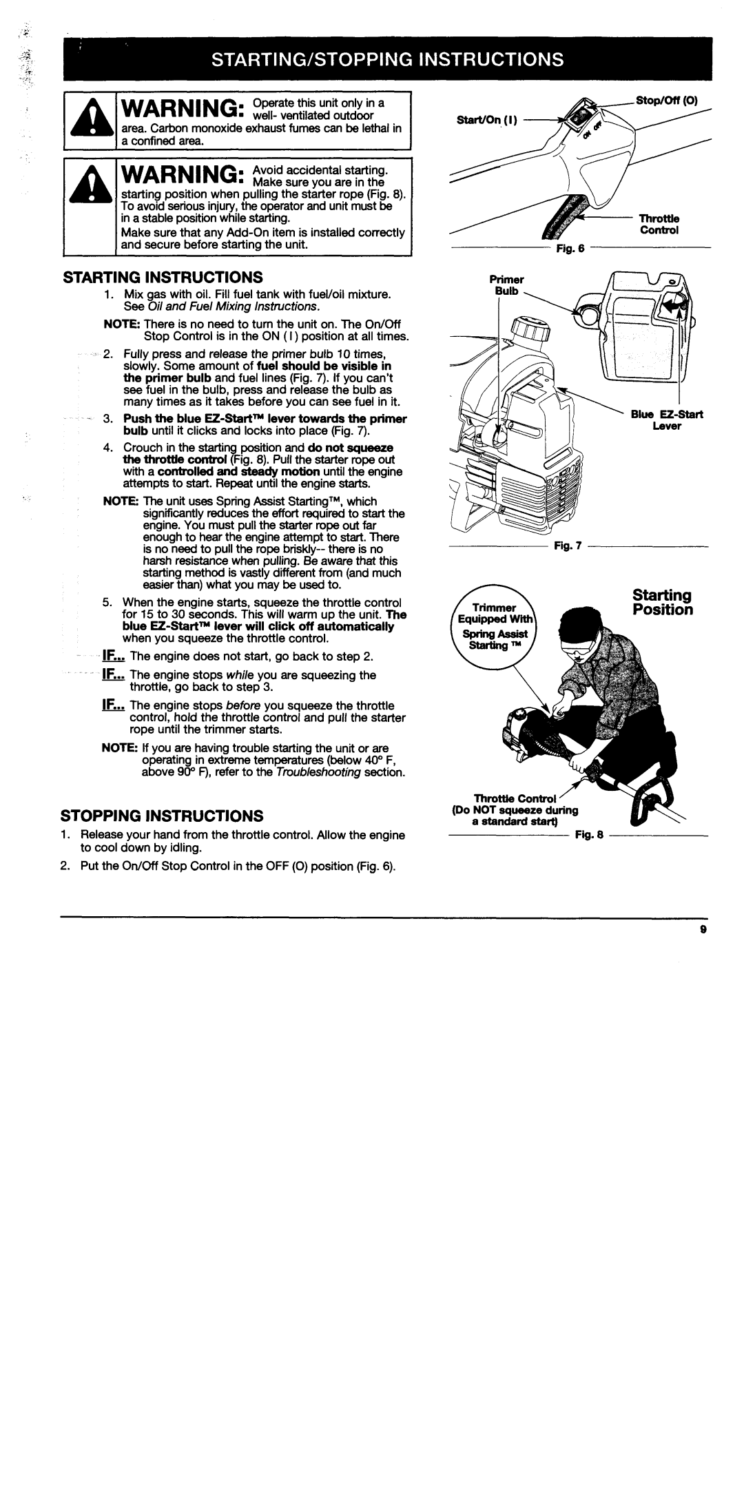 Troy-Bilt TB25CS, TB75SS manual 